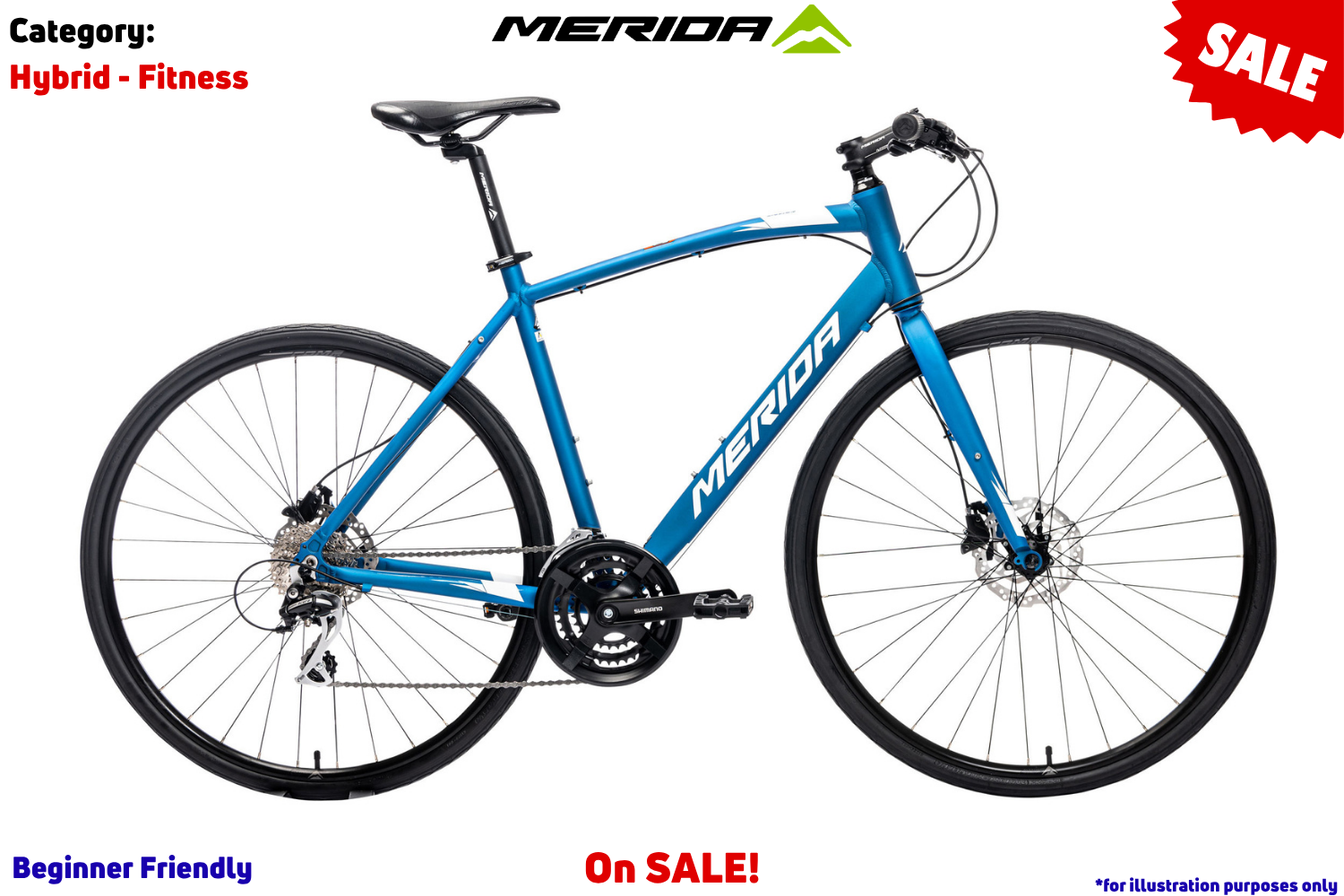 Merida Speeder 20 - Matt Blue (White)