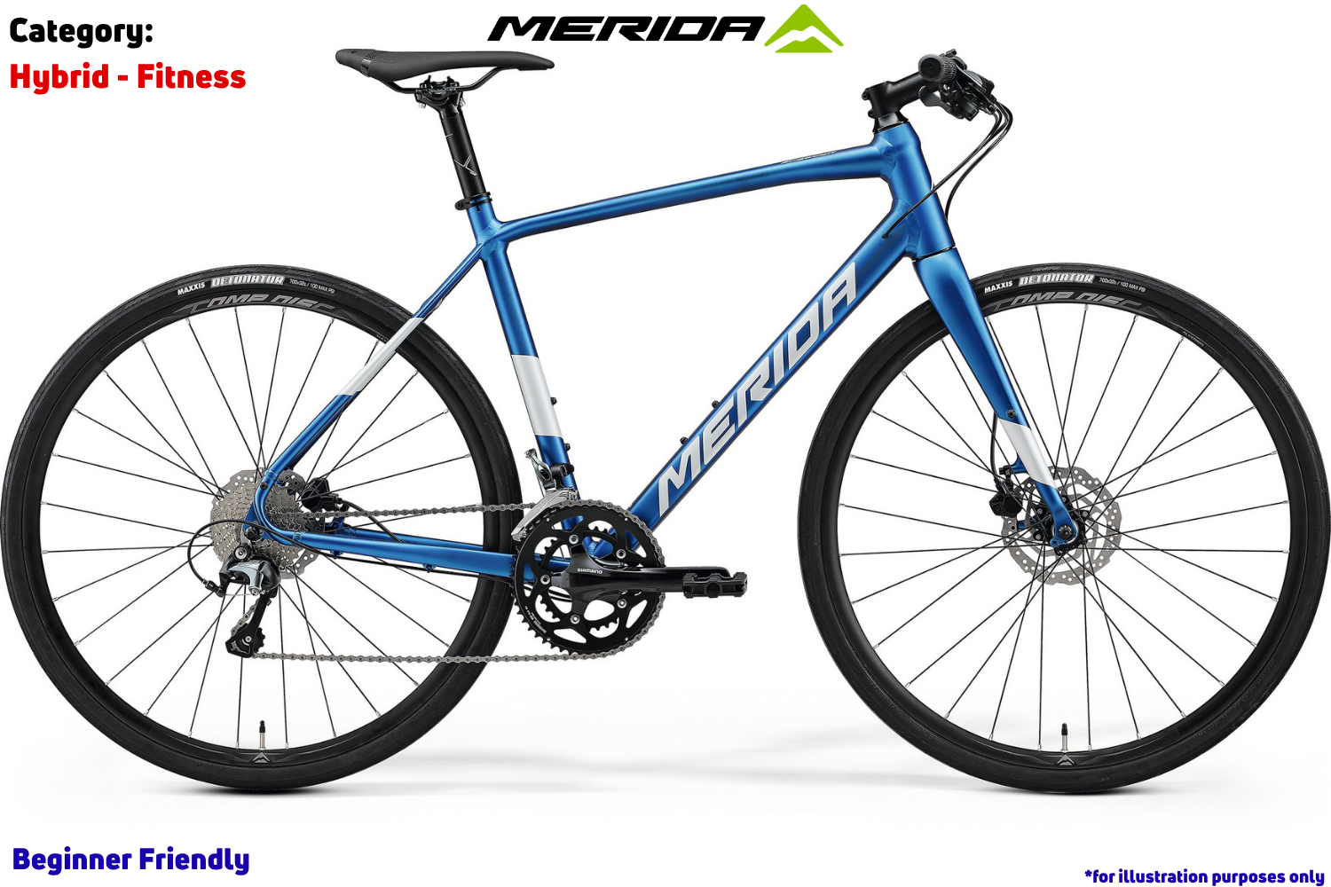 Merida Speeder 300 - Silk Blue (Dark Silver)