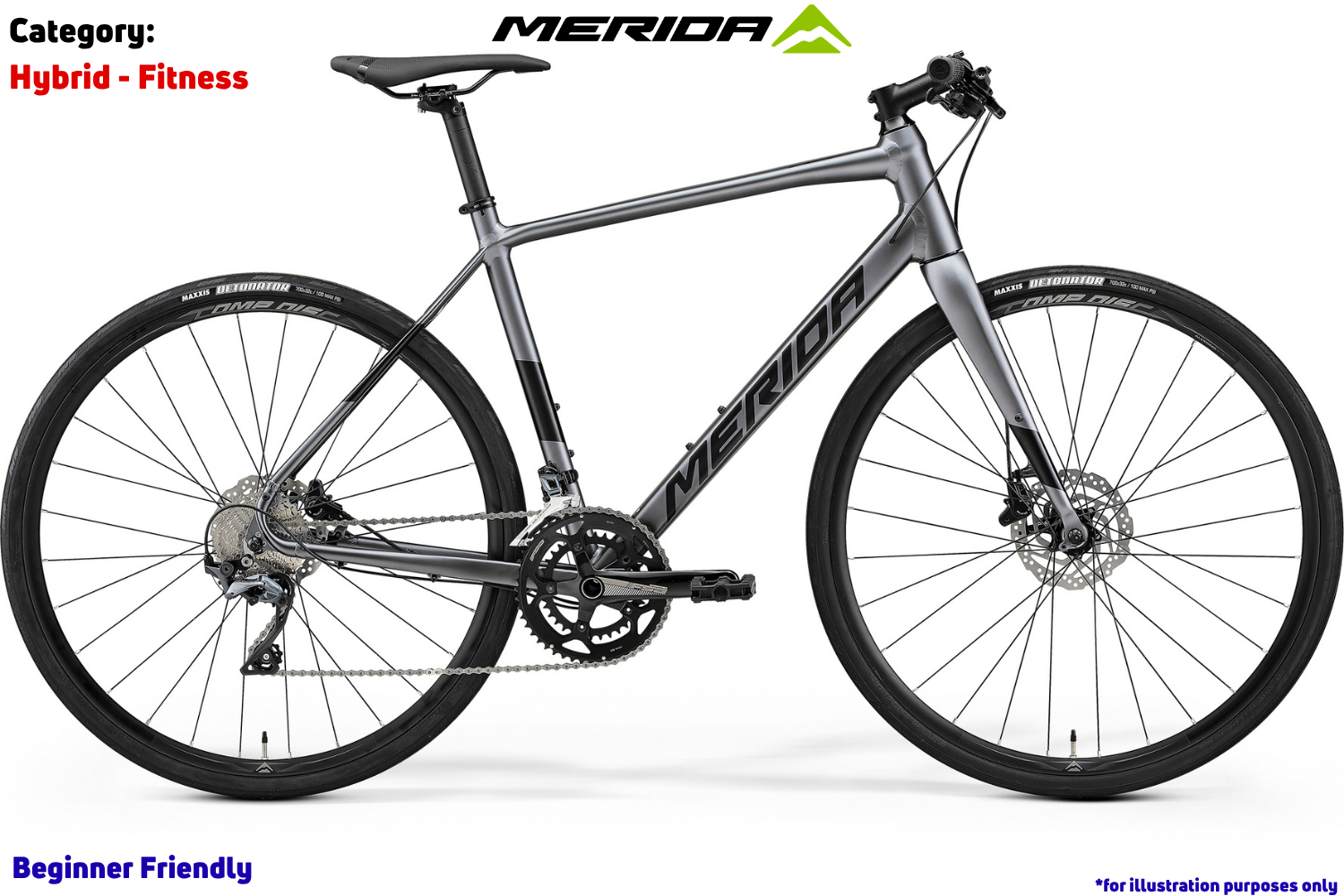 Merida Speeder 500 - Silk Dark Silver (Black)