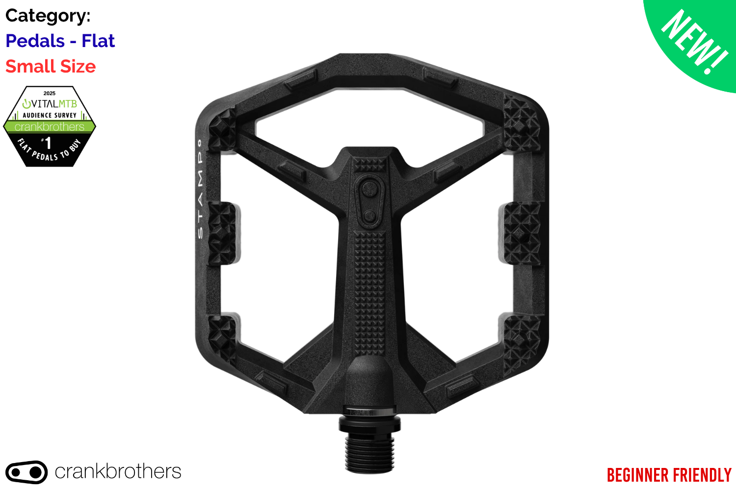 Crankbrothers Stamp 0 - Small - Black