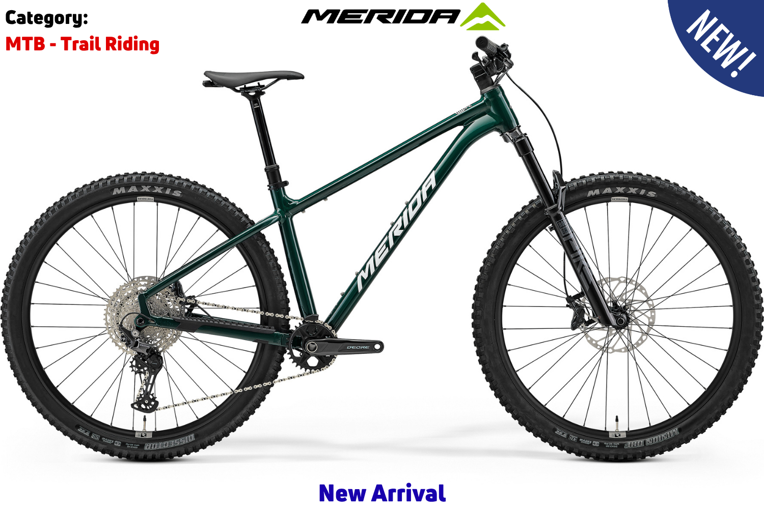 Merida Big.Trail 600 - Deep Forest Green (White)