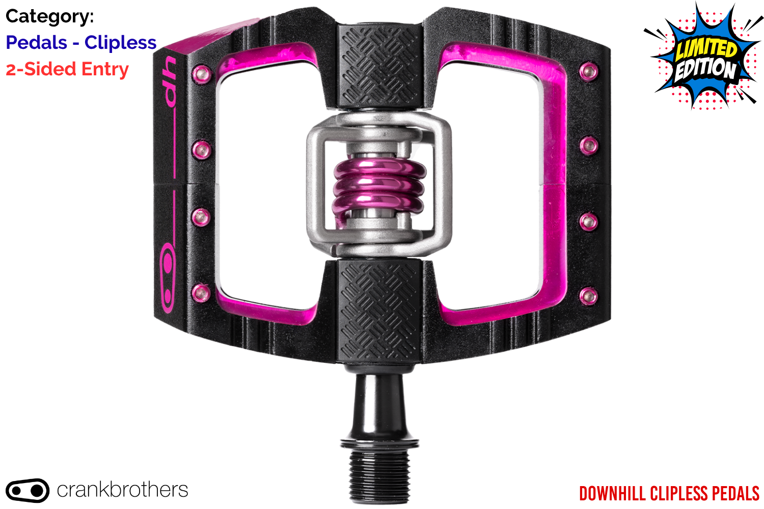 Crankbrothers - Mallet DH - Black & Pink - Photo 1.png