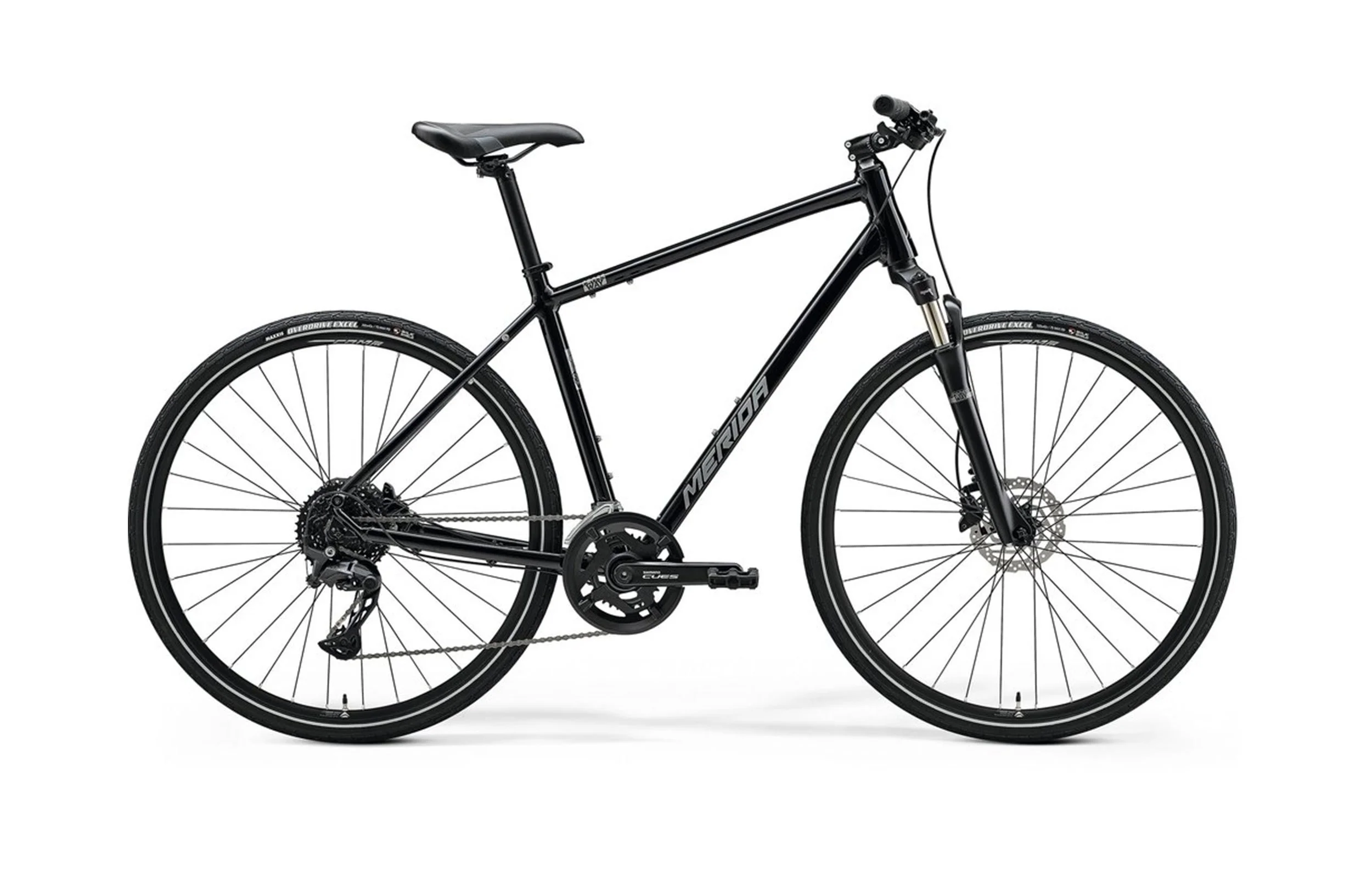 Merida Crossway 100 - Glossy Black (Silver) - CUES 9-Speed | Hup