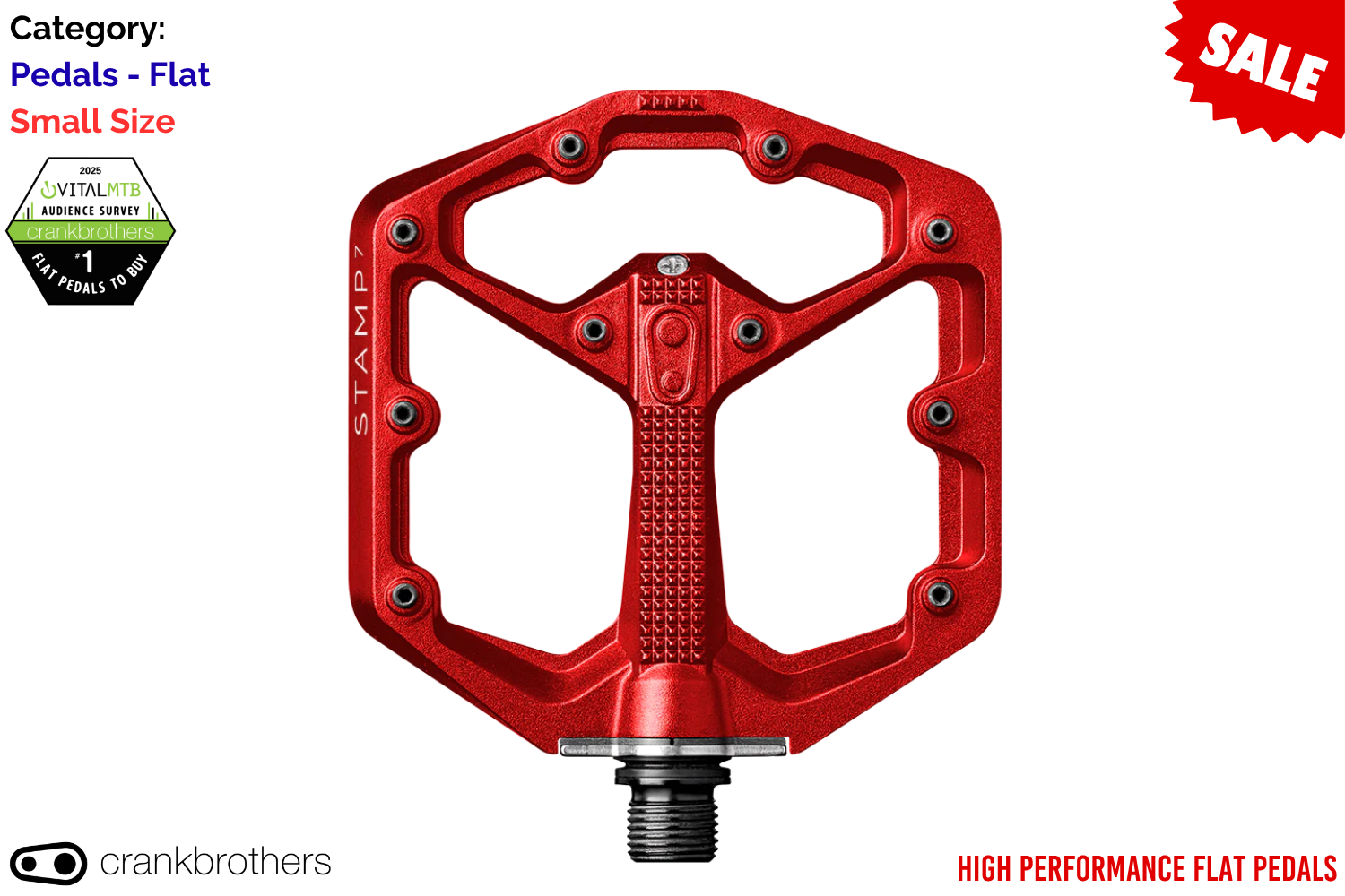 Crankbrothers Stamp 7 - Small - Red