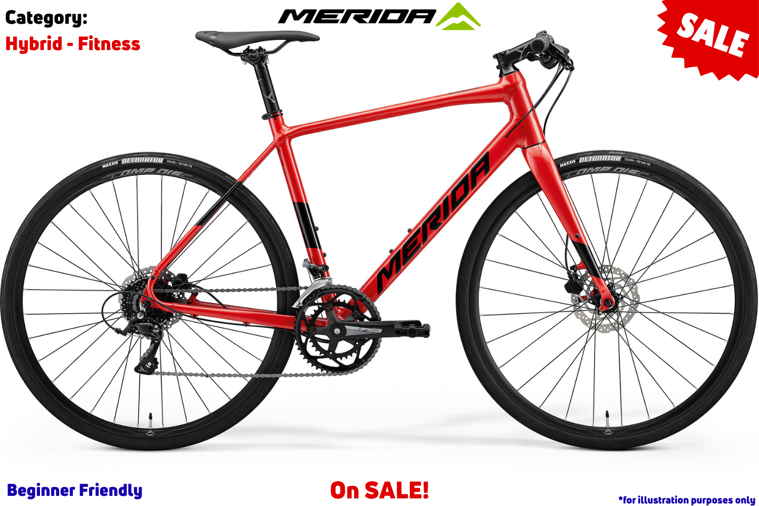 Merida Speeder 200 - Red (Black)