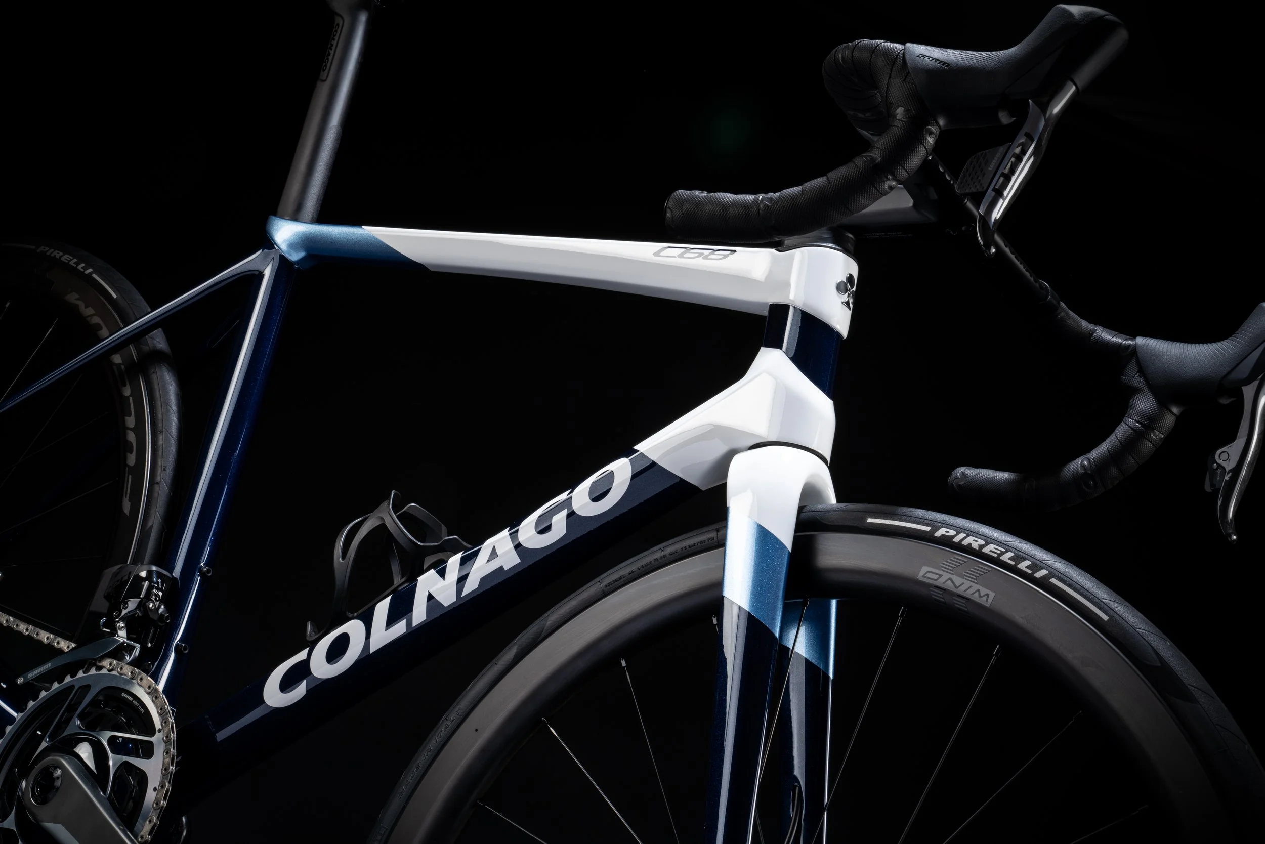 Colnago C68 Disc Navy Blue - Front view