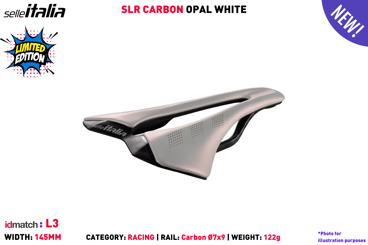 SLR Carbon - Opal White - L3