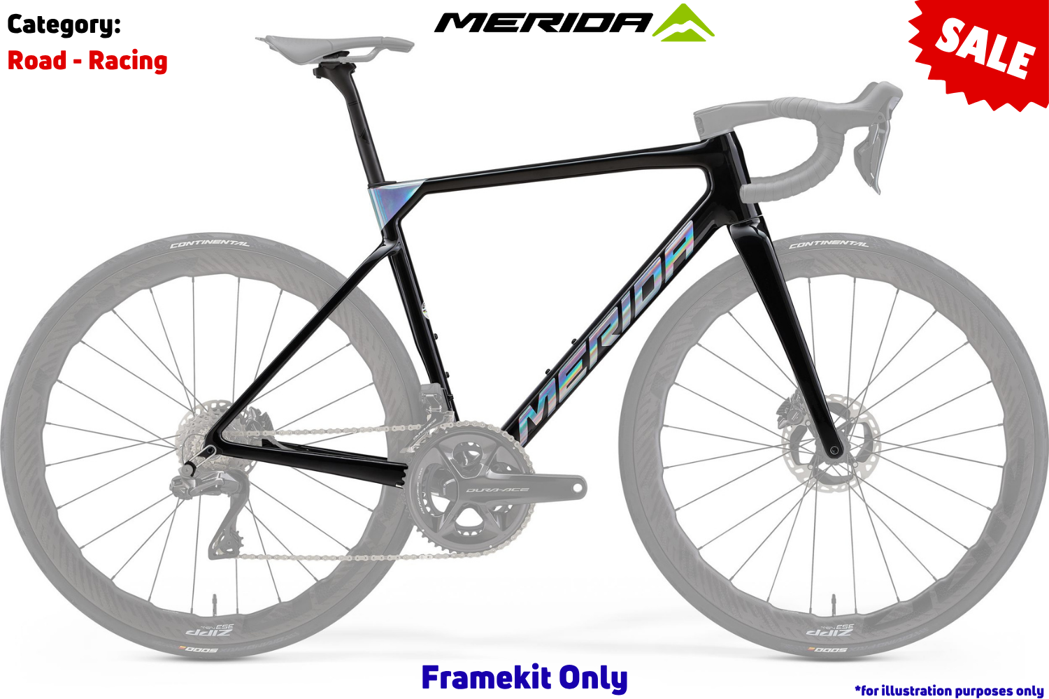 Merida Scultura Team Framekit - Metallic Black (Silver)