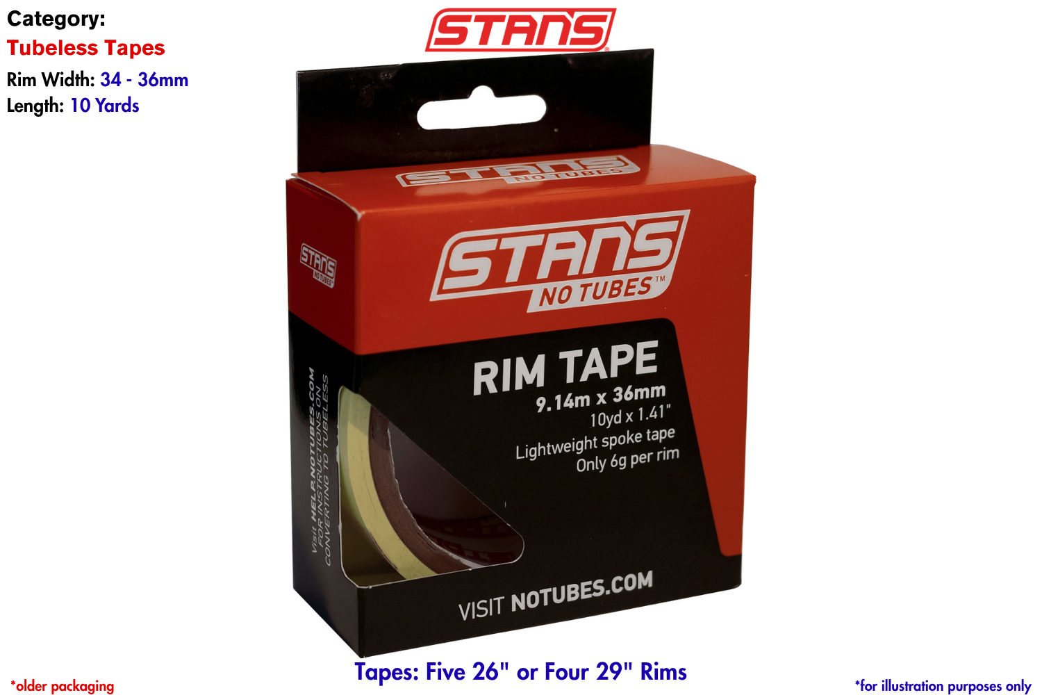 Stan's Rim Tape, 10yd X 36mm