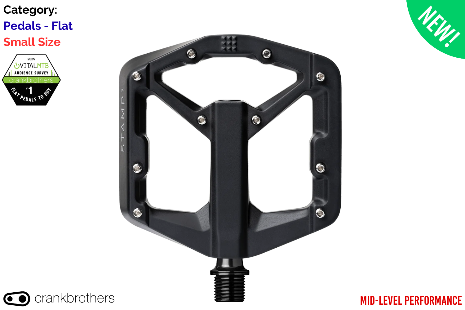 Crankbrothers - Stamp 3 Magnesium - Small - Black.png