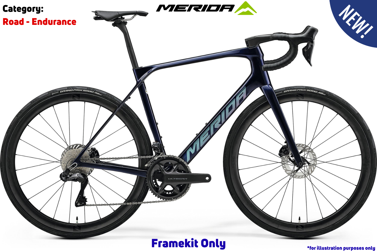Merida Scultura Endurance 9000 Framekit - Starfield Purple (Blue)