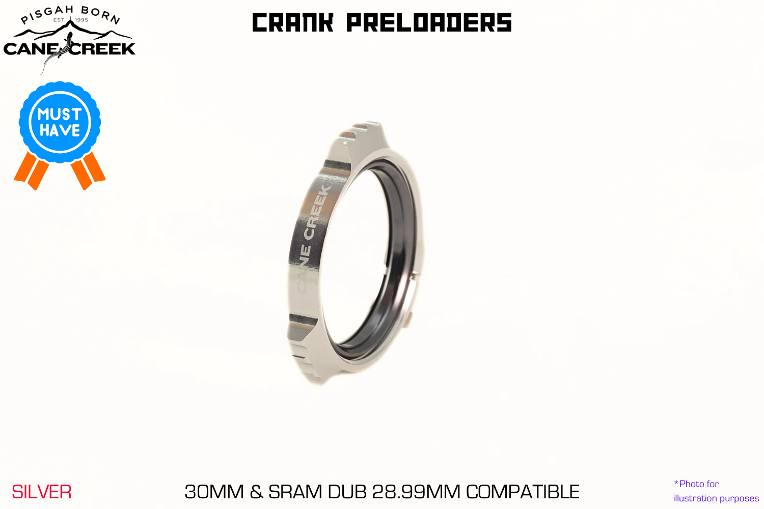 Cane Creek - Crank Preloaders - Silver