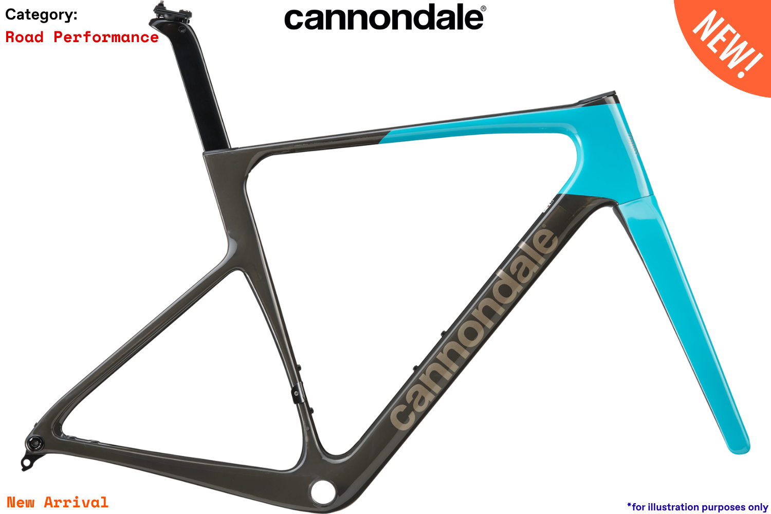 Cannondale SuperSix Evo5 Hi-Mod - IBL - Ion Blue - Frame Kit
