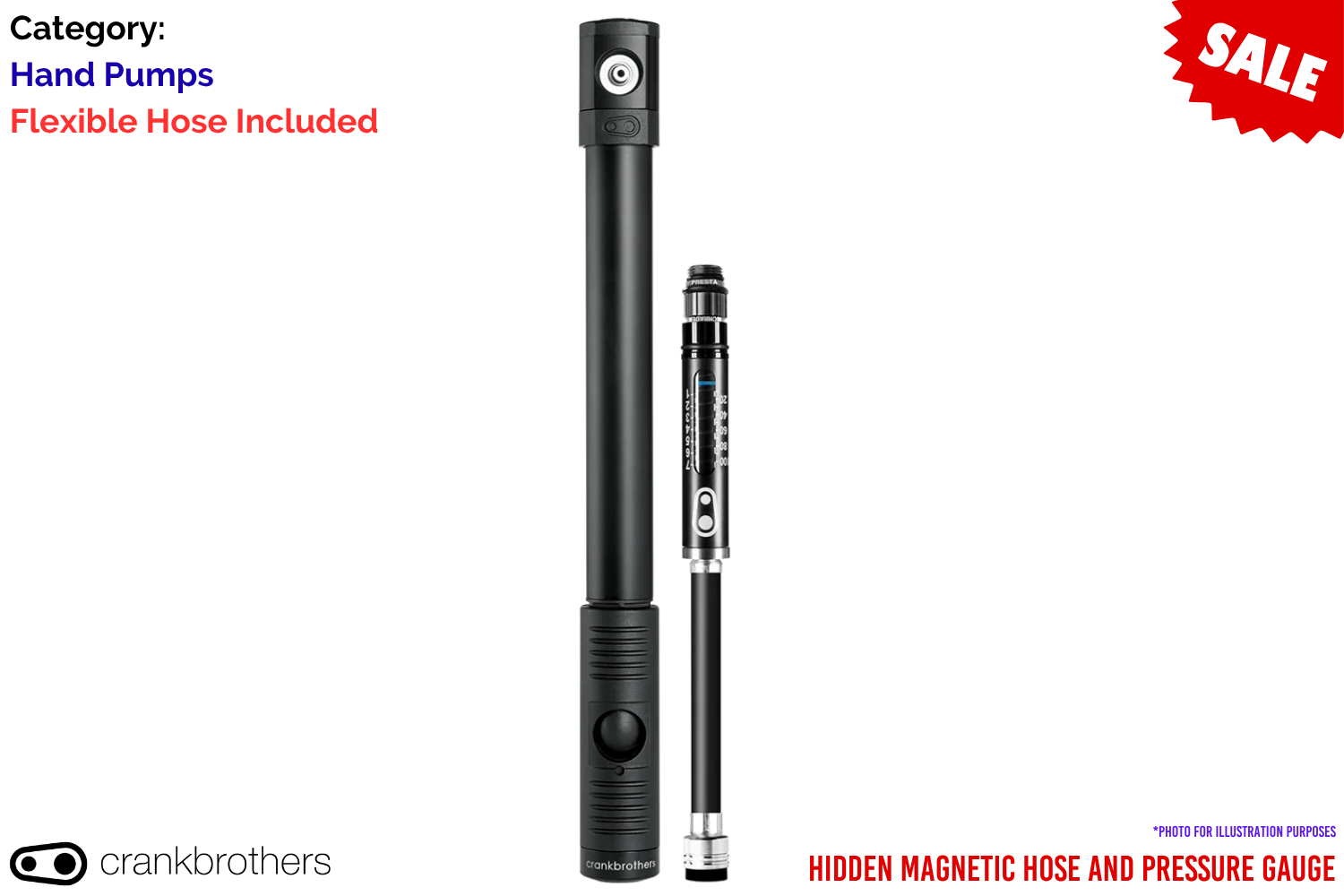 Crankbrothers KLIC HP Gauge - Midnight