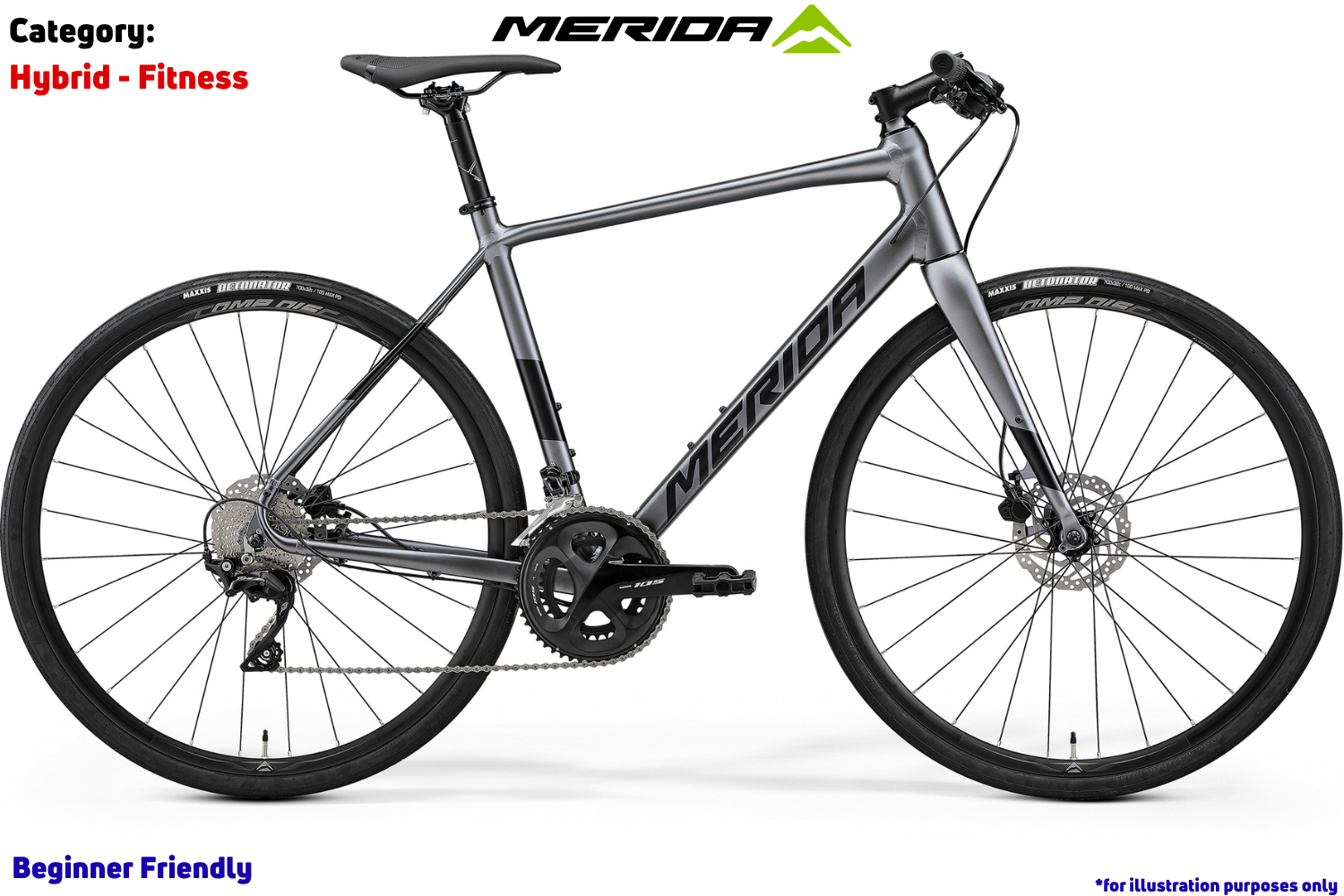 Merida Speeder 400 - Silk Dark Silver (Black)