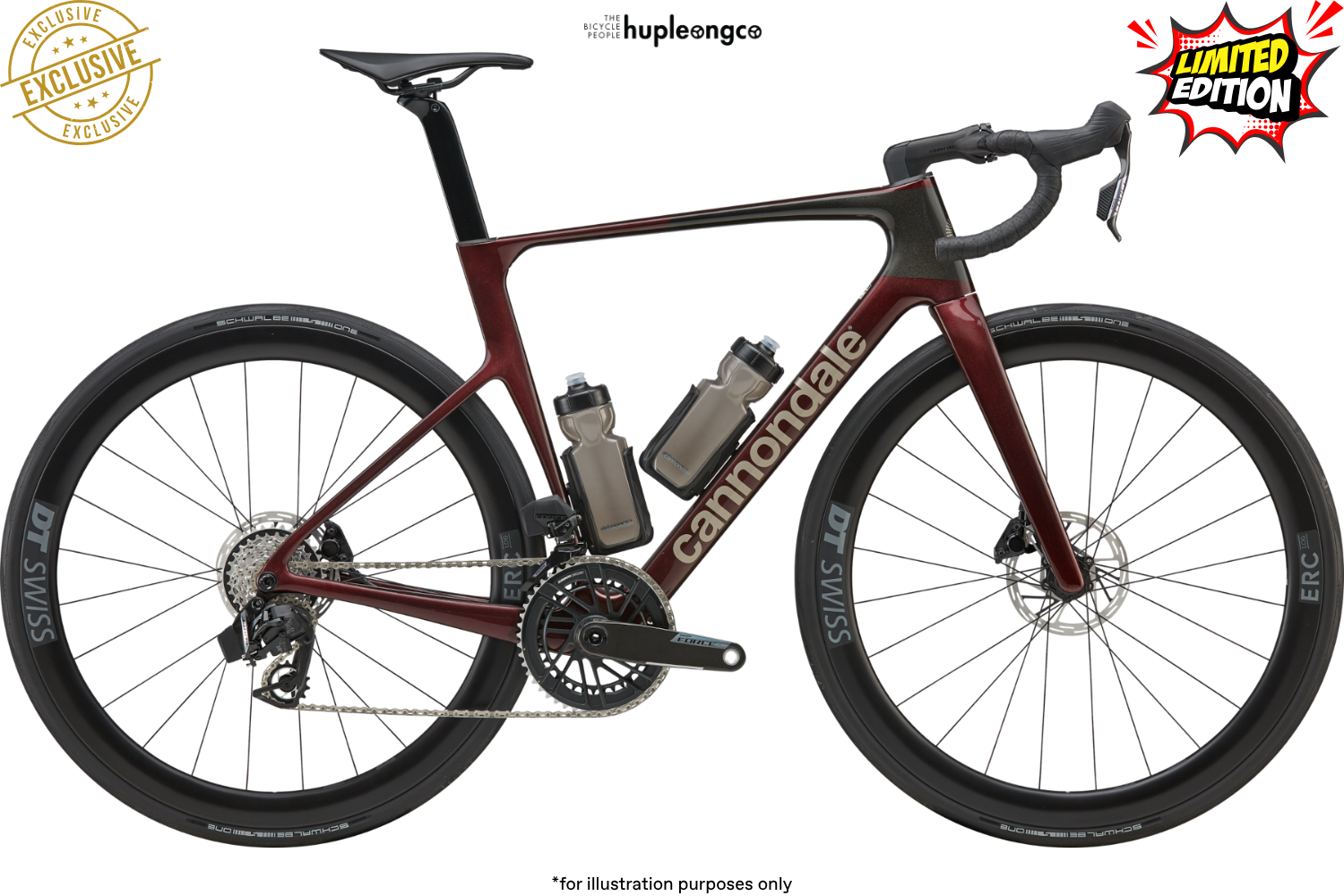 Cannondale SuperSix Evo5 Carbon - CHL - Cherry Lacquer - Dura-Ace Di2 - Metron RS45 CS SIlver