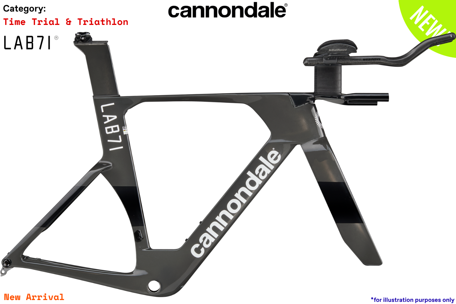 Cannondale SuperSlice LAB71 - RAW - Raw - Frame Kit