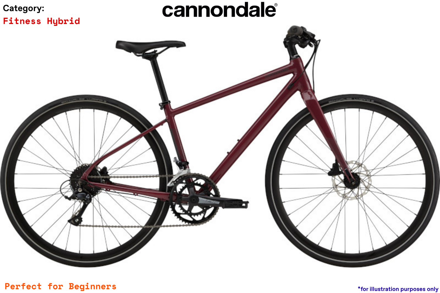 Cannondale Quick 2 Women's - BCH - Black Cherry