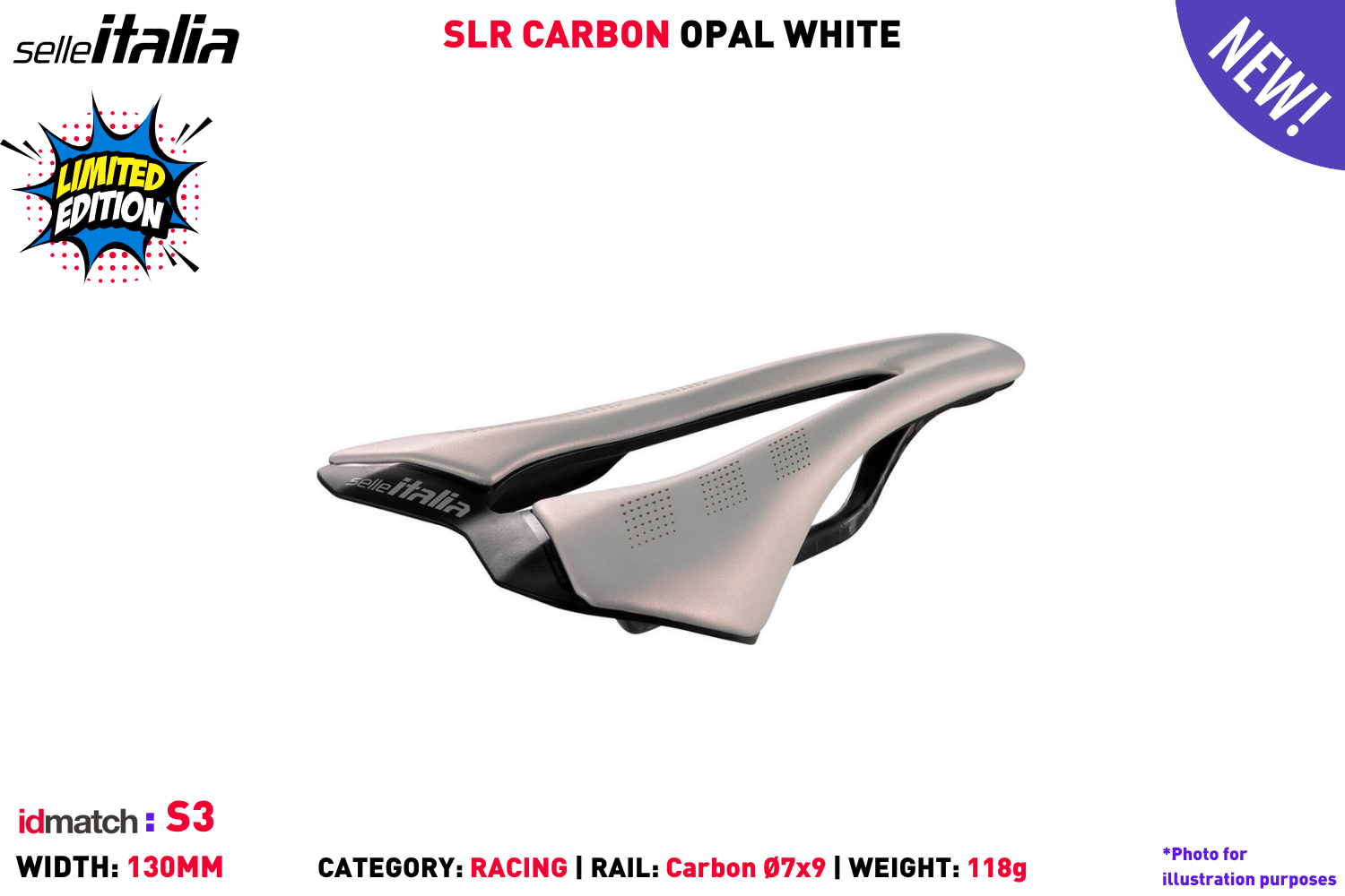SLR Carbon - Opal White - S3