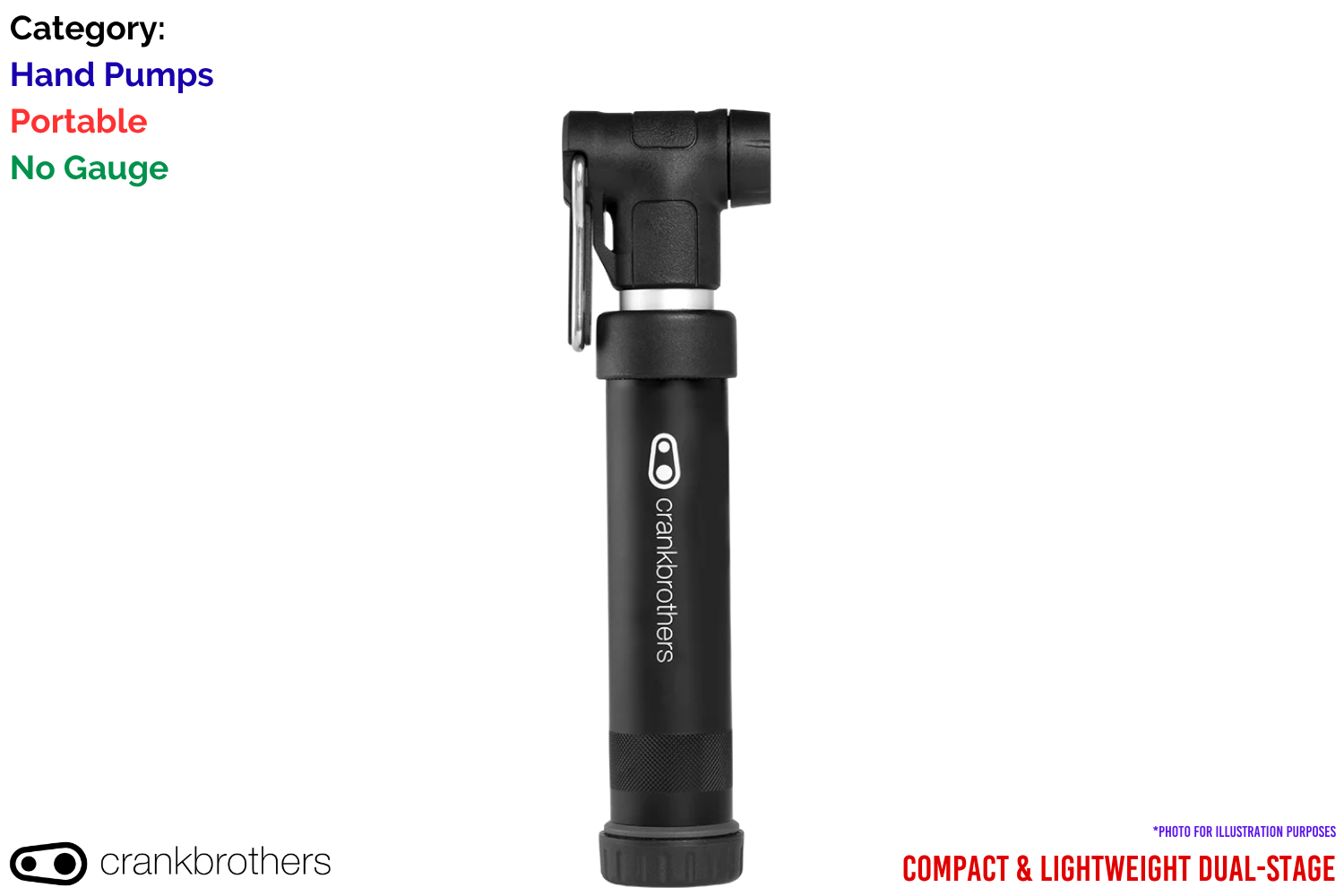 Crankbrothers GEM Hand Pump - Midnight
