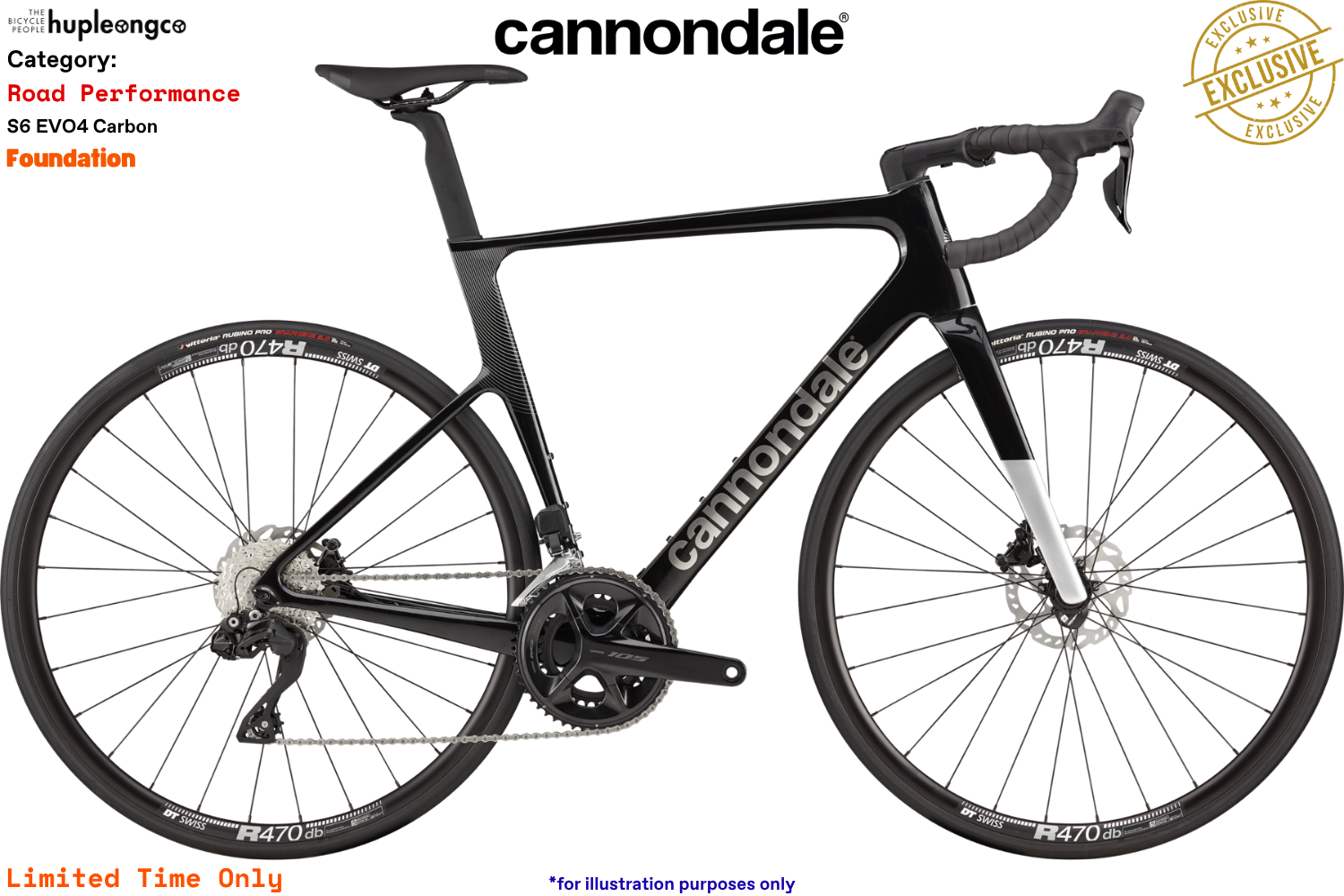 Cannondale SuperSix Evo4 Carbon 3 - Foundation - Black (BLK)