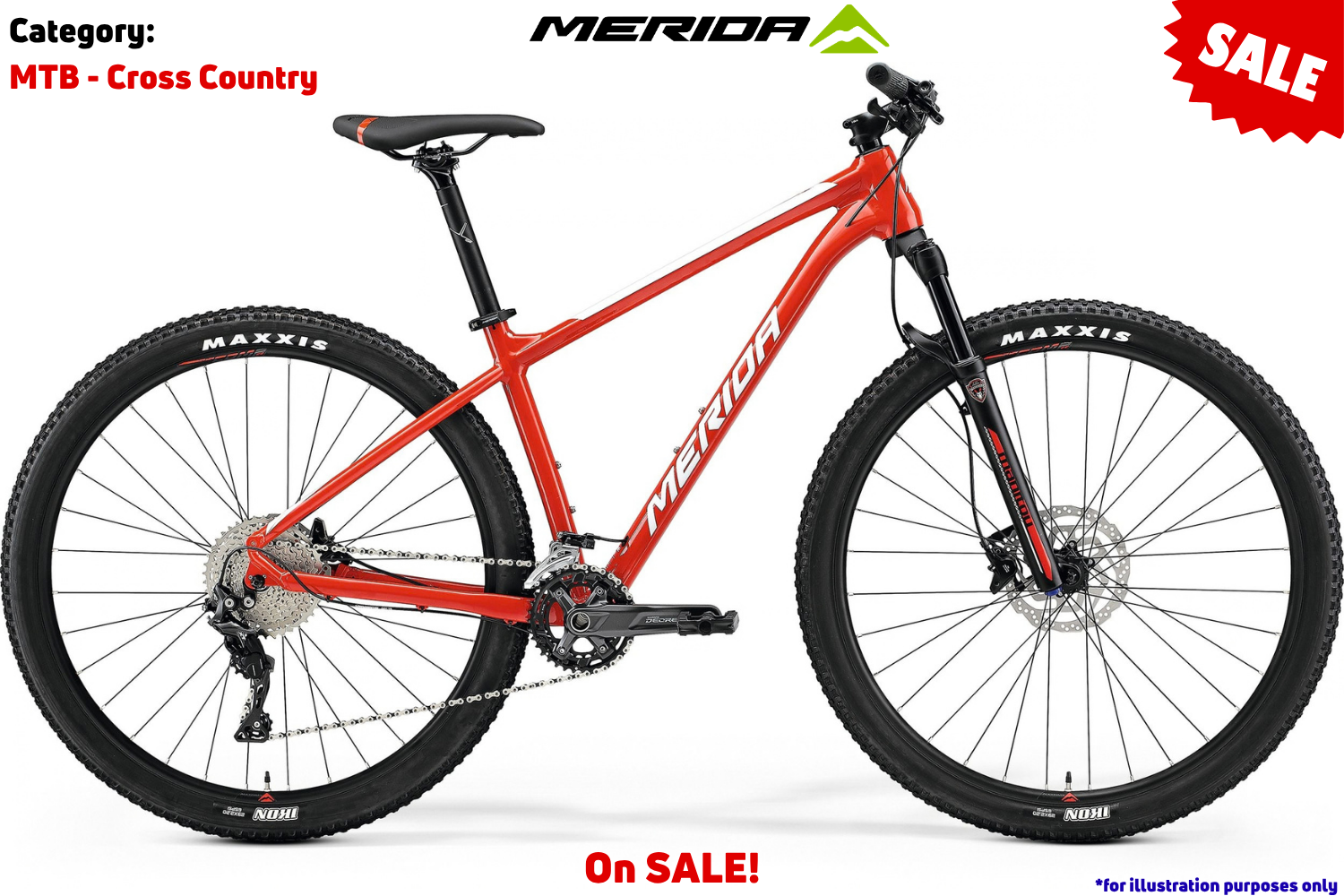 Merida Big.Nine 500 - Race Red (White)