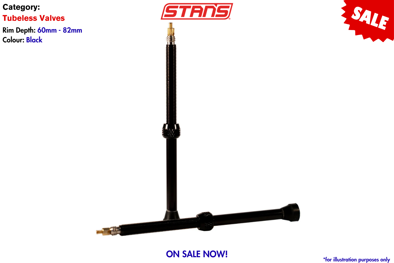 Stans - TL Valve 100mm Presta Aluminium - Black - HLC - Photo 2.png