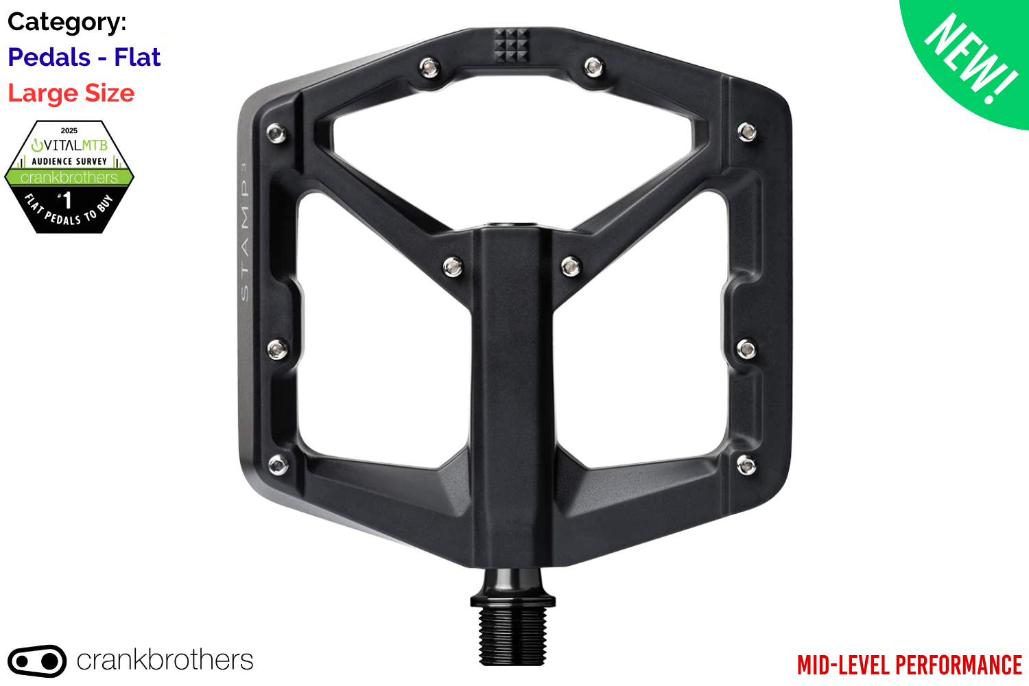 Crankbrothers - Stamp 3 Magnesium - Large - Black.png