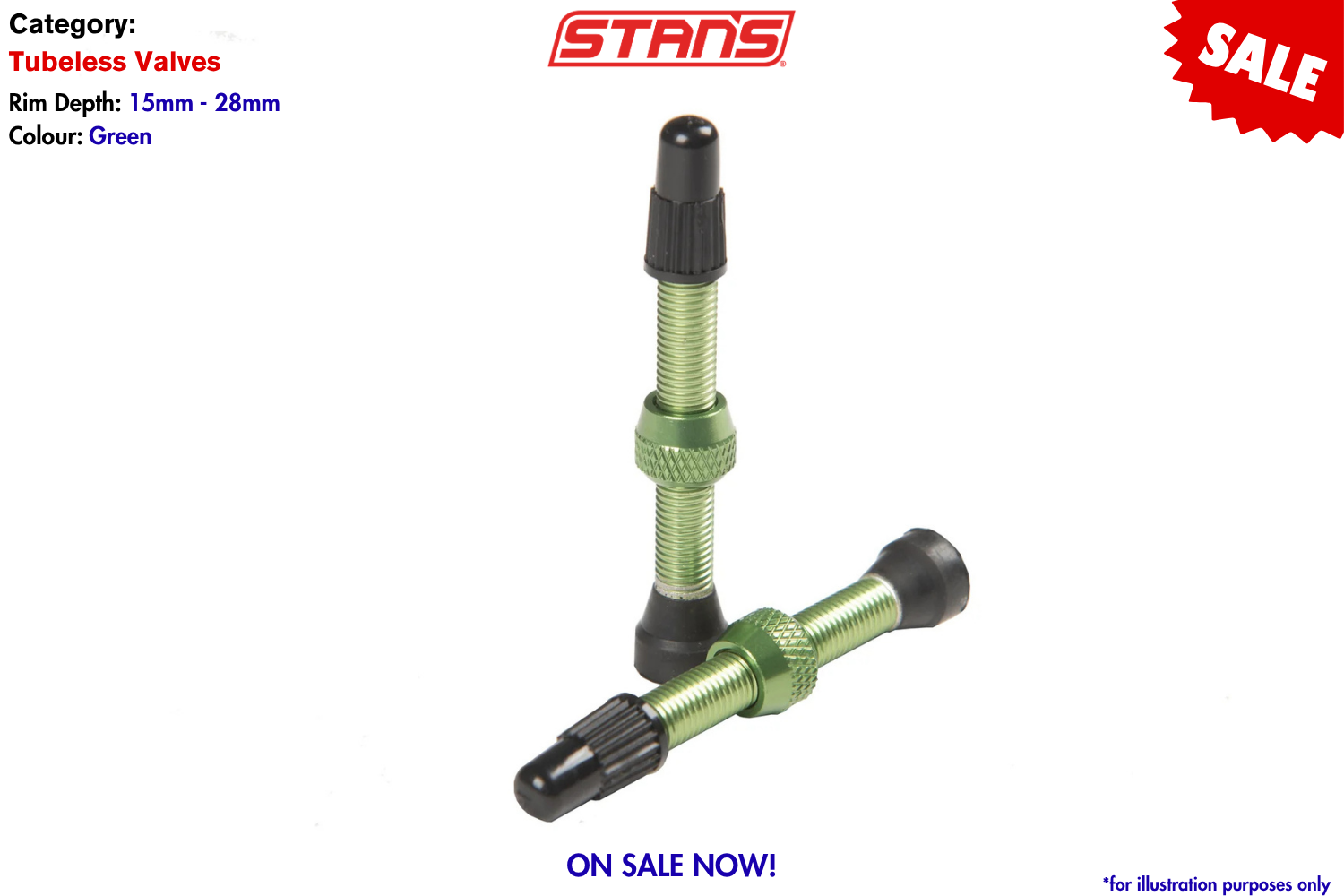 Stans - TL Valve 44mm Presta Aluminium - Green - HLC - Photo 2.png