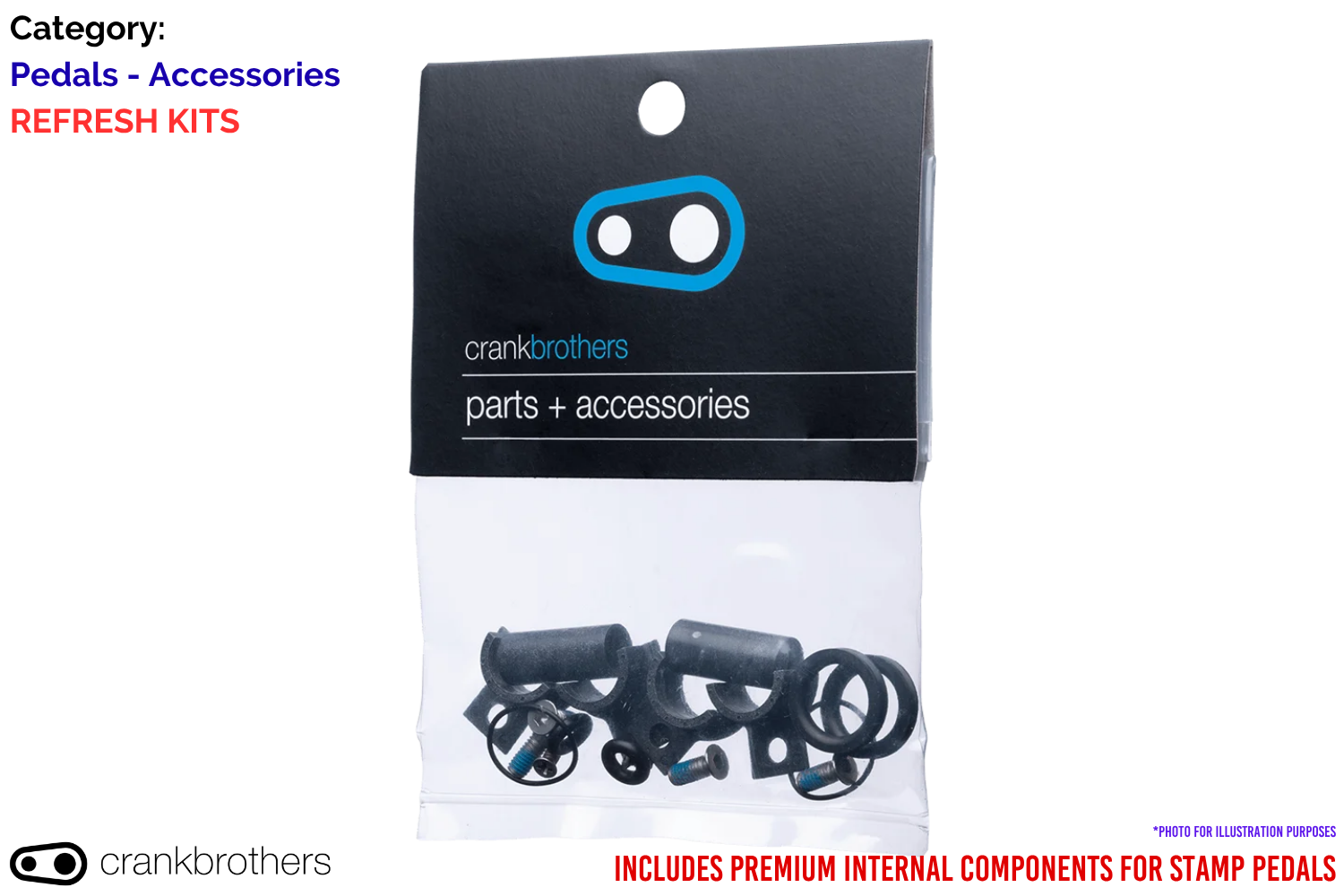 Crankbrothers Pedal Refresh Kit - Stamp 0, 7, 11 & EVO