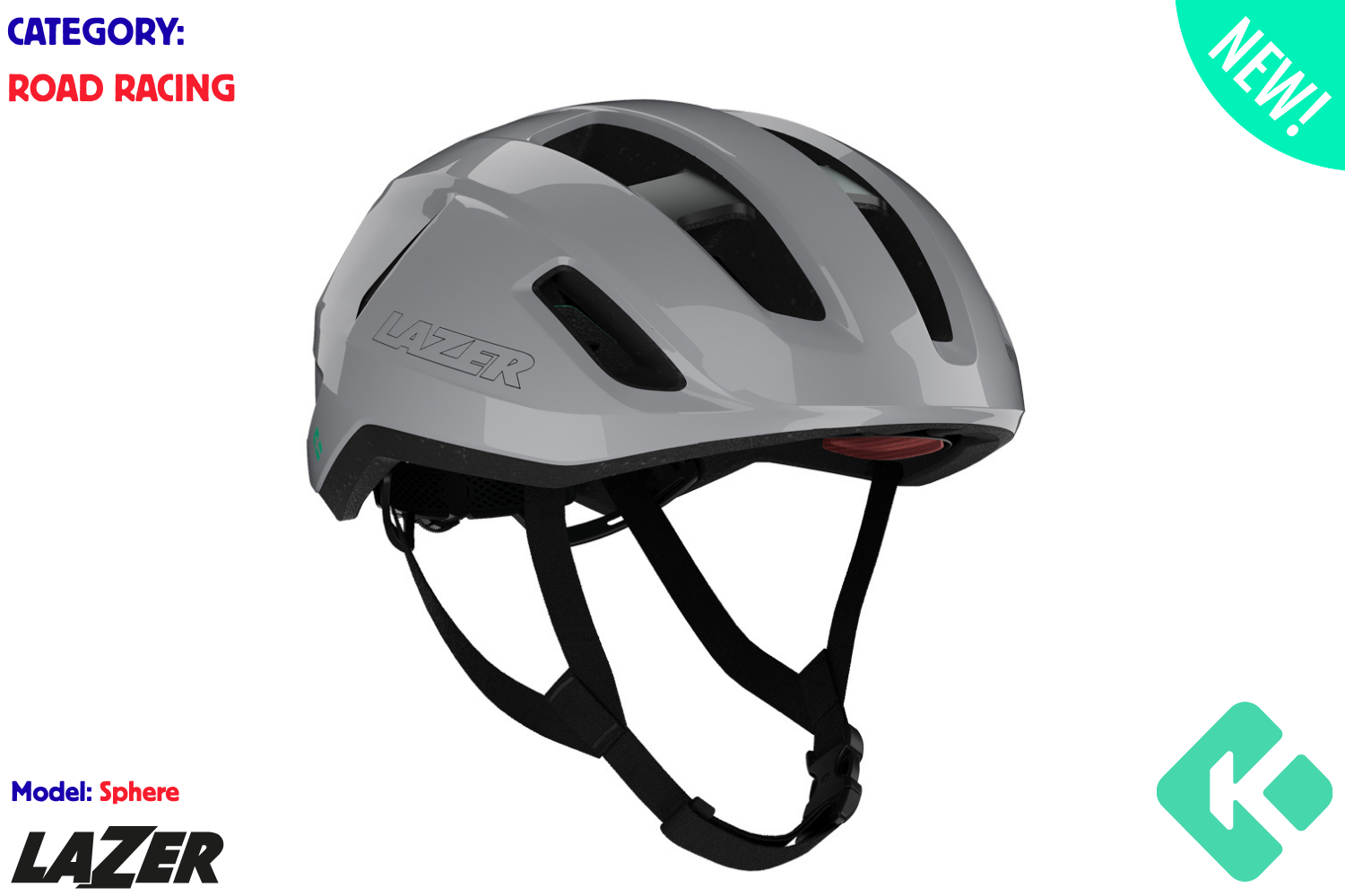 LAZER Sphere KinetiCore - Harbor Grey