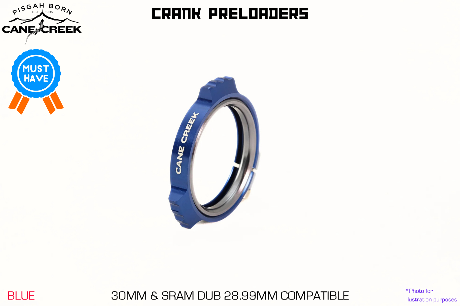 Cane Creek - Crank Preloaders - Blue