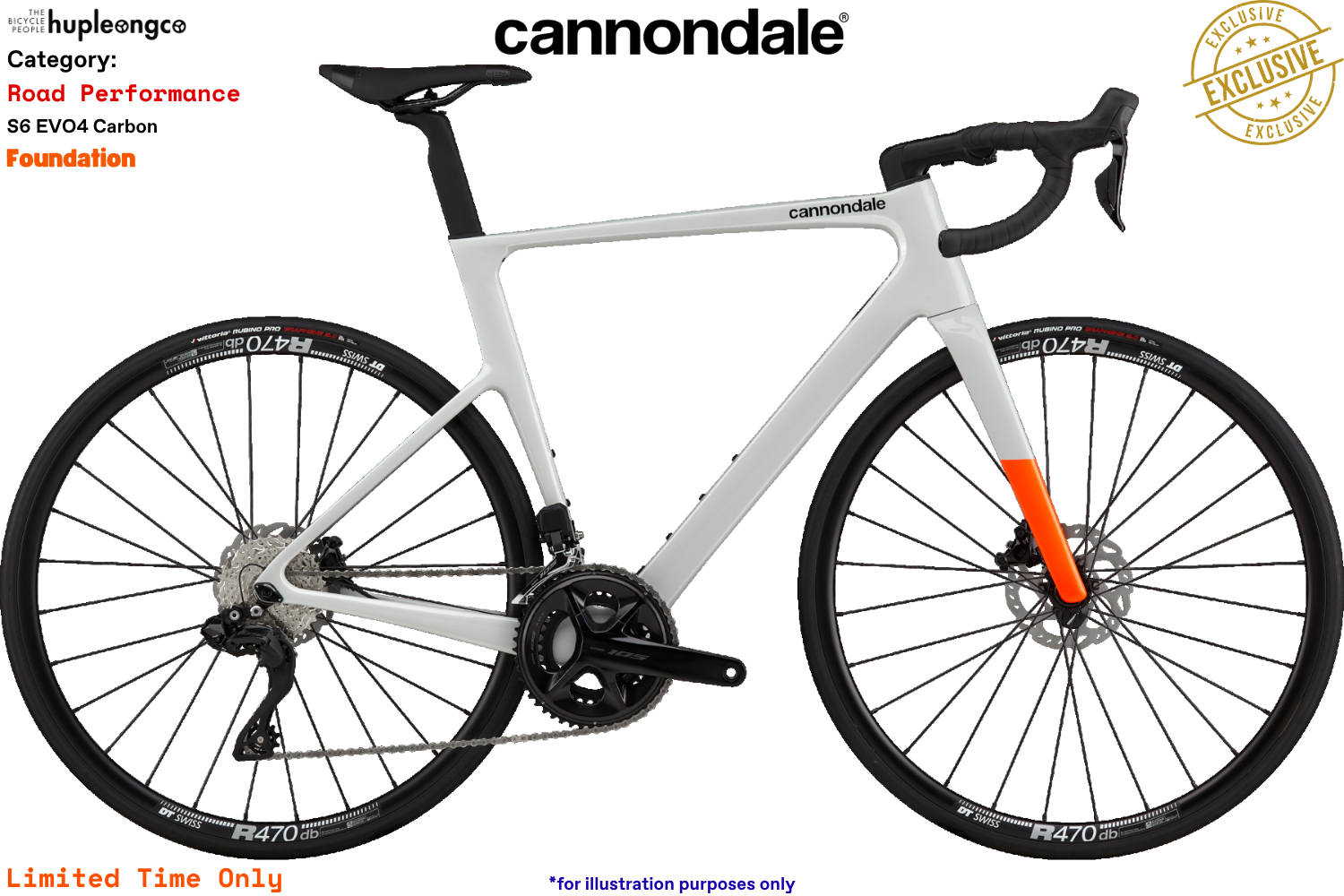 Cannondale SuperSix Evo4 Carbon 3 - Foundation - Chalk (CHK)