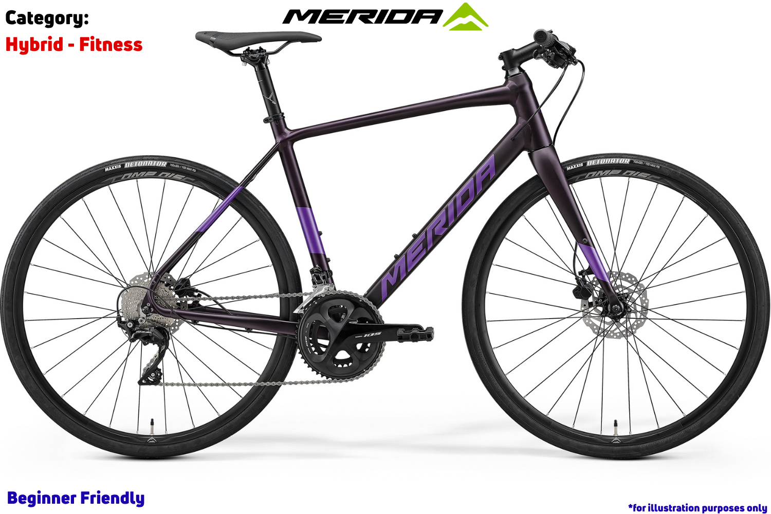 Merida Speeder 400 - Silk Dark Purple (Purple)