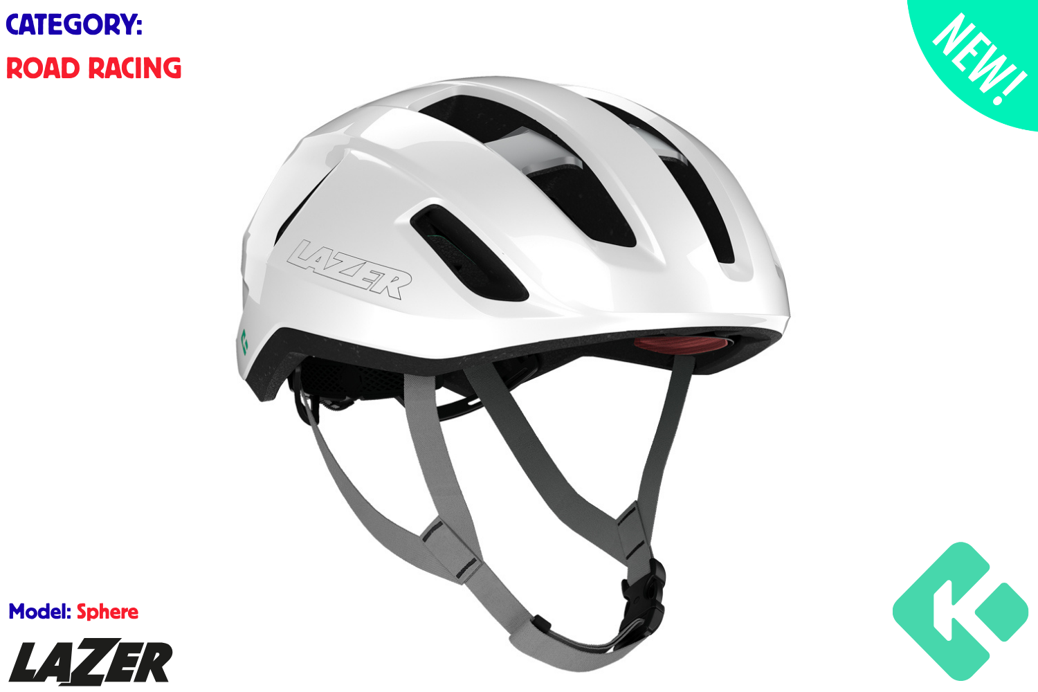 LAZER Sphere KinetiCore - White/Silver