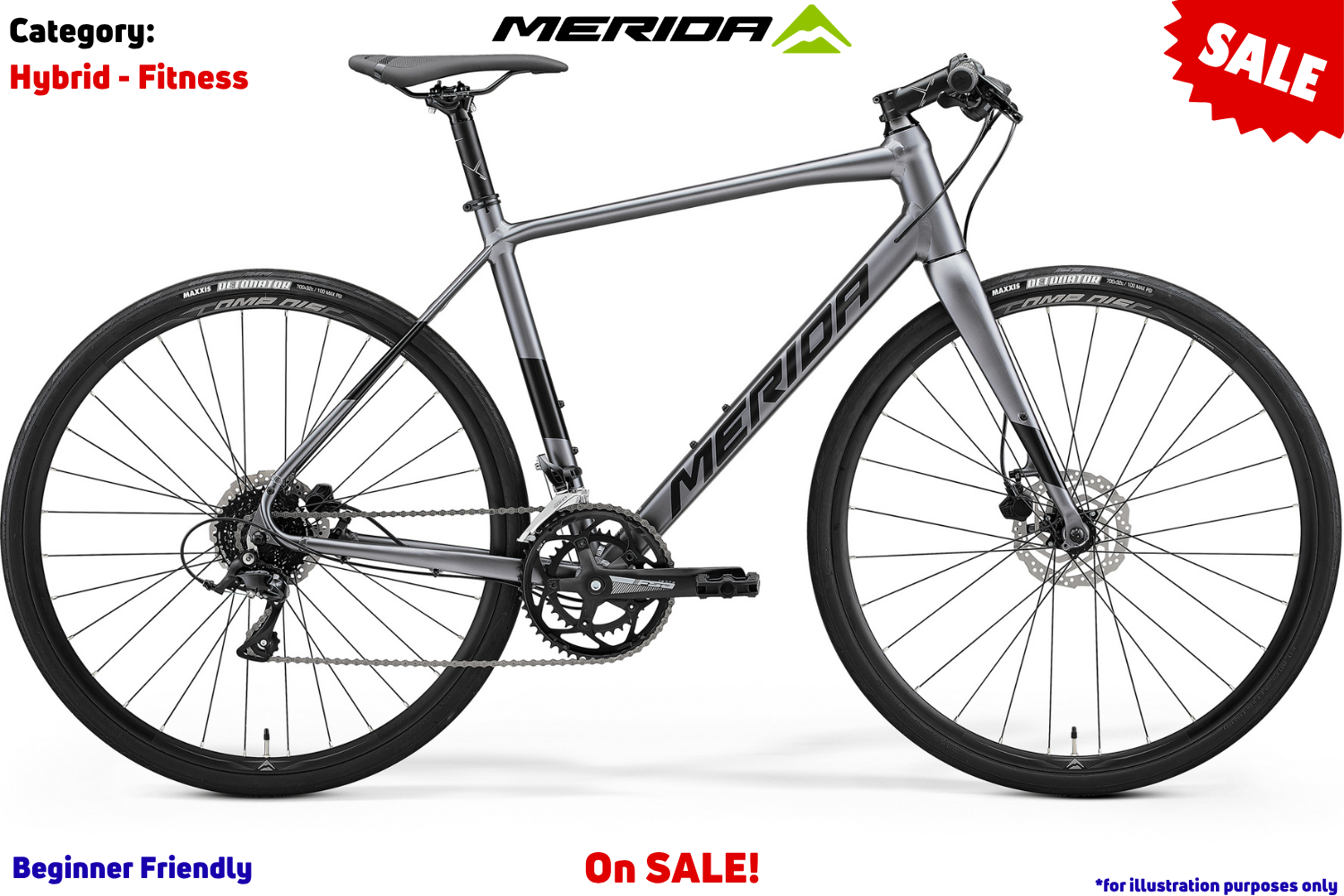 Merida Speeder 200 - Silk Dark Silver (Black)