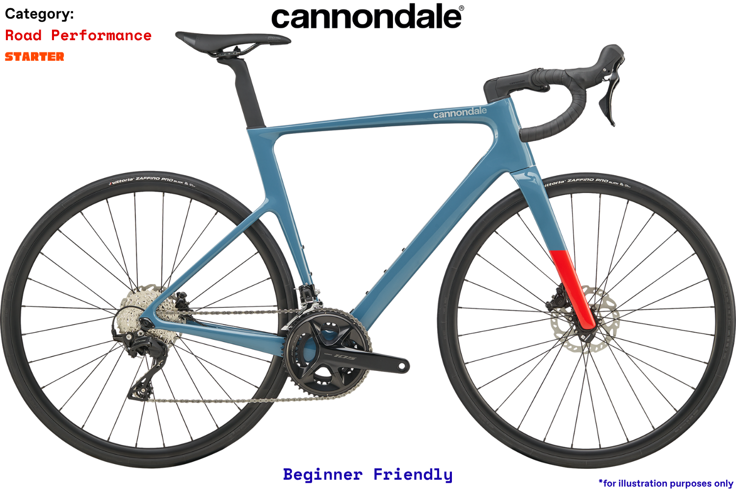 Cannondale SuperSix Evo4 Carbon 4 - Starter - Storm Cloud (SMC)