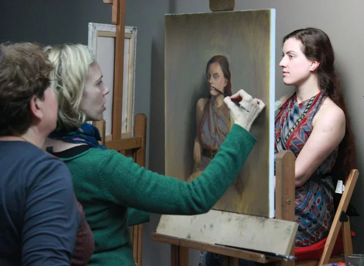 Small Group Session in Artist's Studio