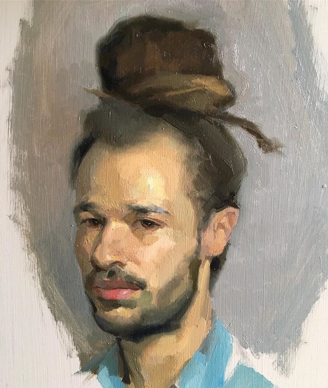 Shankar #portrait #fromlife #instaart #manbun