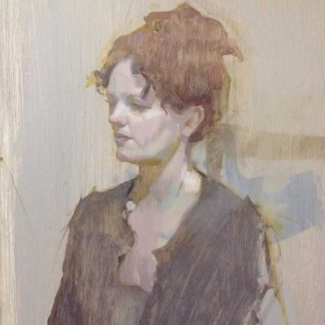 Portrait workshop demo painting