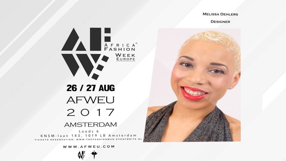 Melissa Oehlers is at AFWEU(Amsterdam) on August 26th