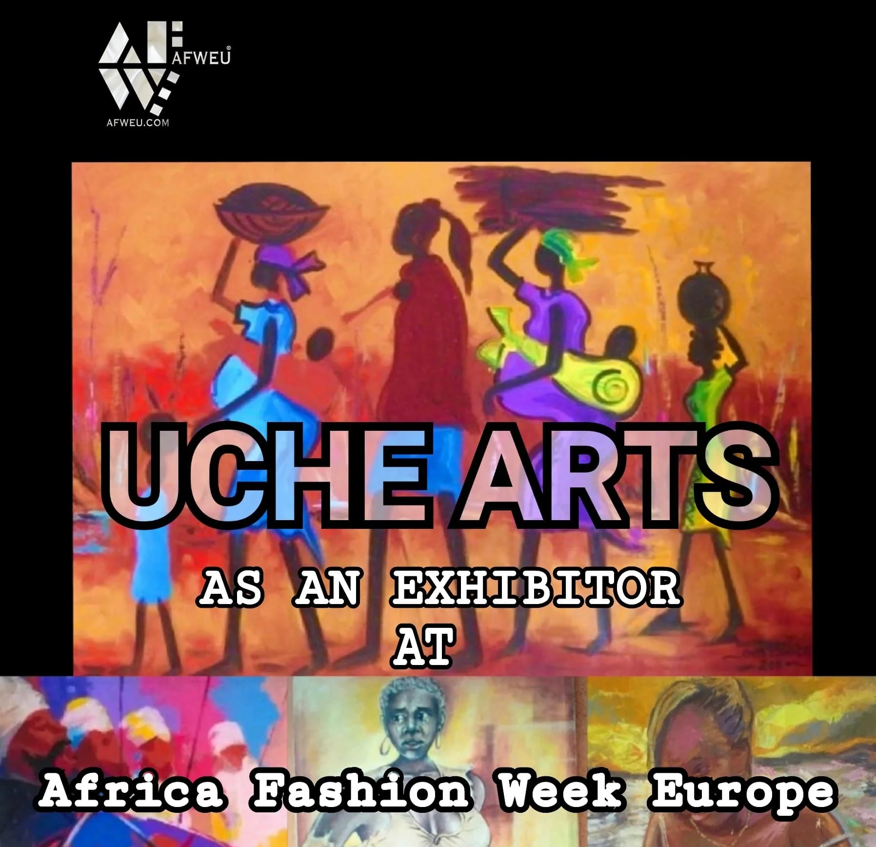 UCHE ARTS -as EXHIBITOR- is at AFWEU/AFRICA AMSTERDAM on August 24-26th