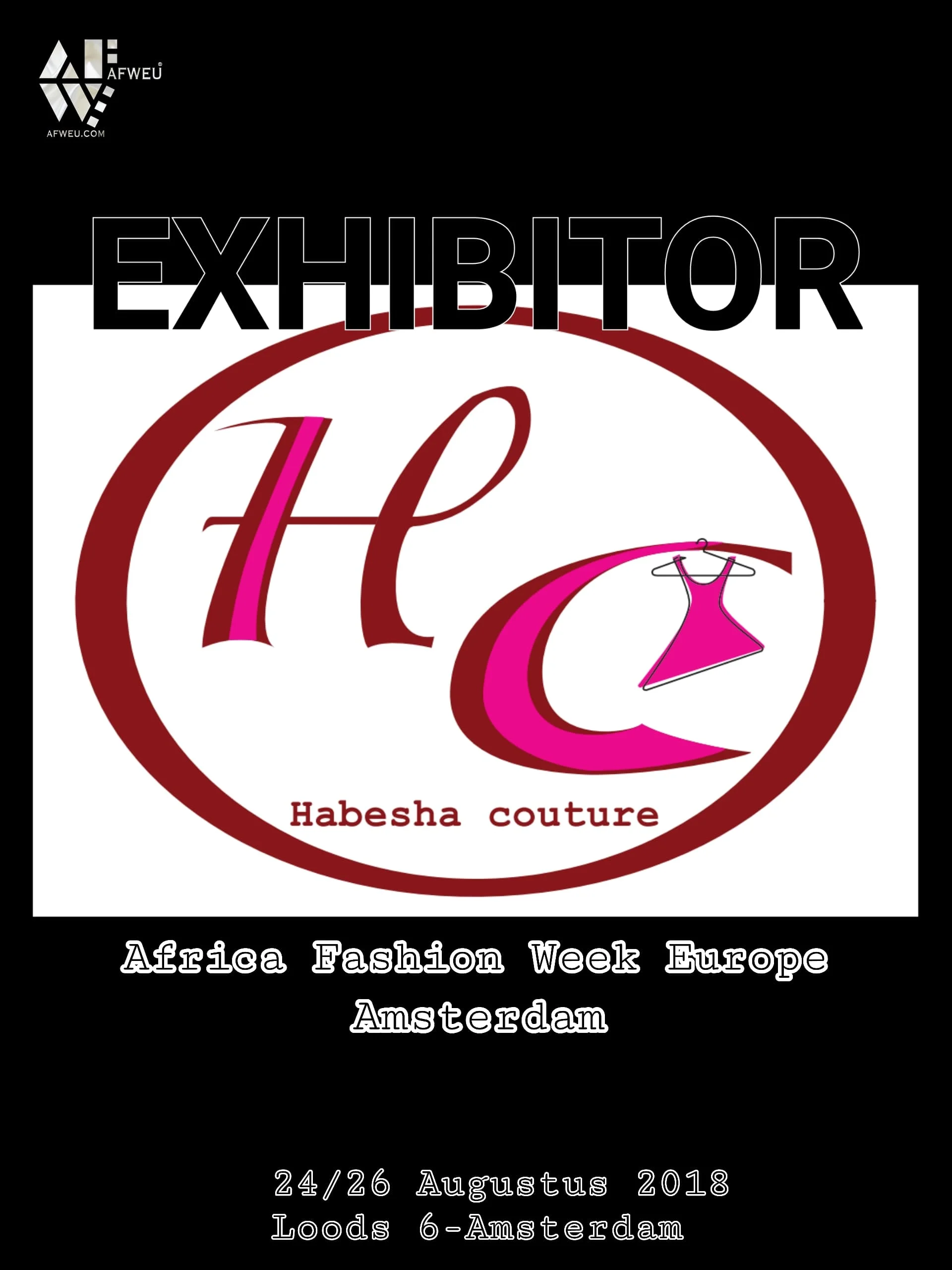 Exhibitor HABESHA COUTURE is at AFWEU/AFRICA AMSTERDAM on August 24-26th