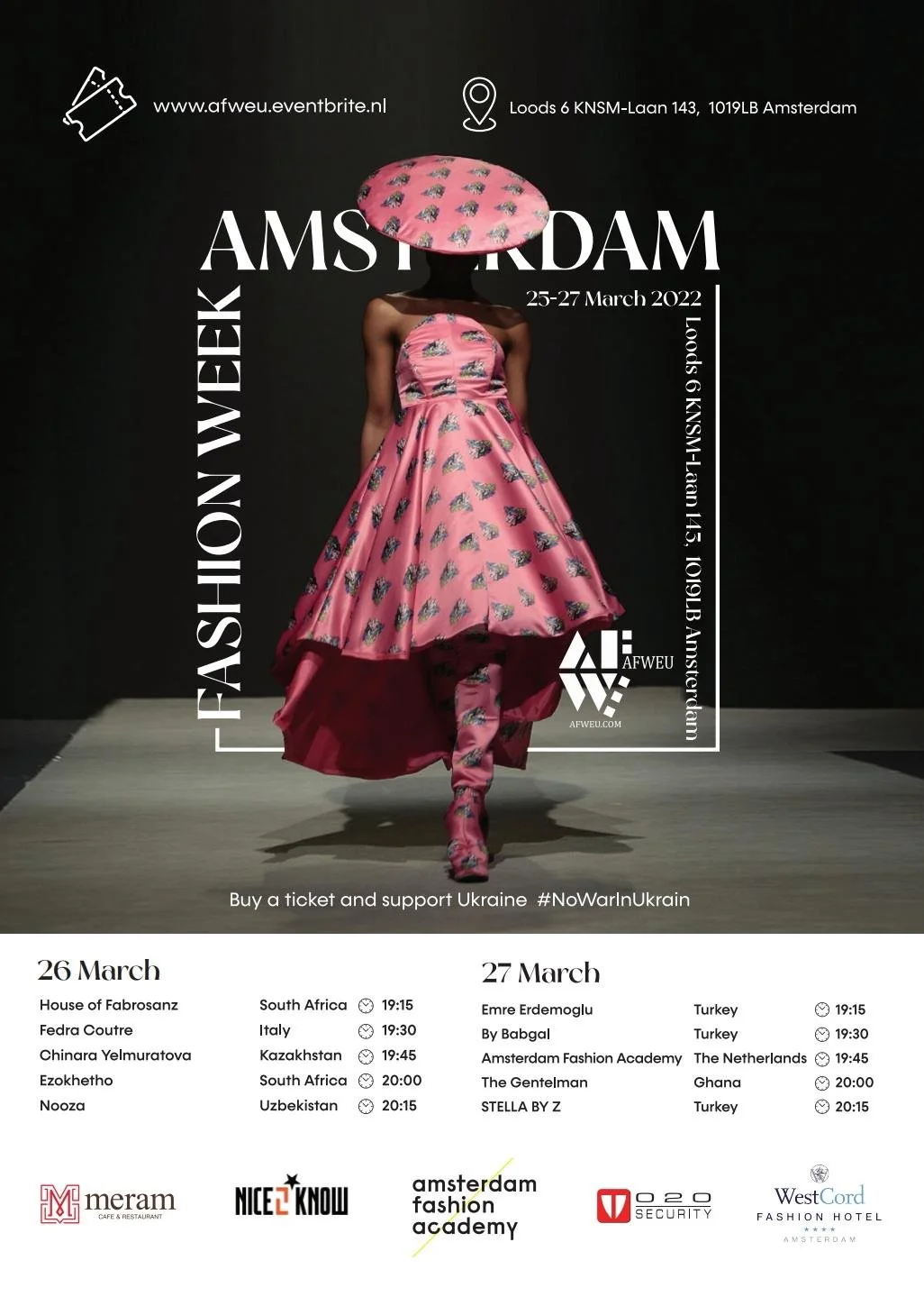 AFWEU Fashion Week Amsterdam 2022 Showcasing Program