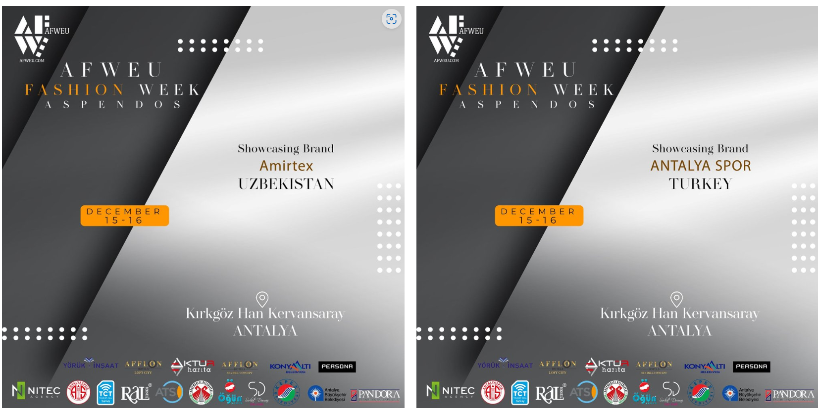 AFWEU / Fashion Week ASPENDOS showcasing brands