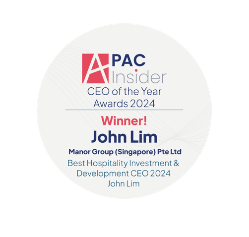John Lim, CEO of Manor Group, Awarded Best Hospitality Investment and Development CEO 2024