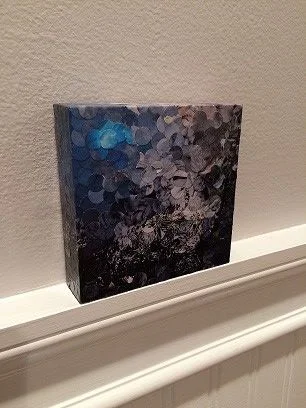 Glacial | 2013 | 3"x 3" | Paper, Resin, Wood