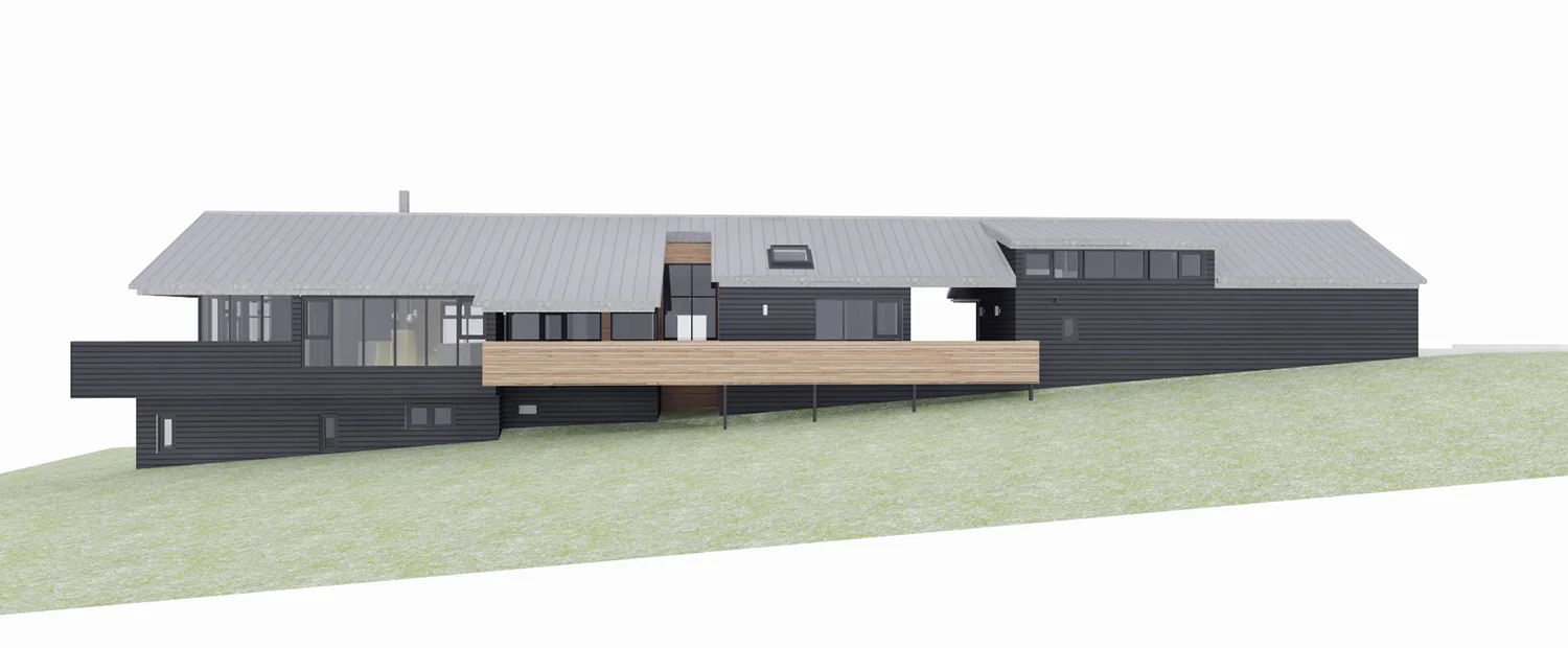 wayback architects toronto Vardegaard Modern farmhouse creemore ontario - Brother House Elevation.jpg