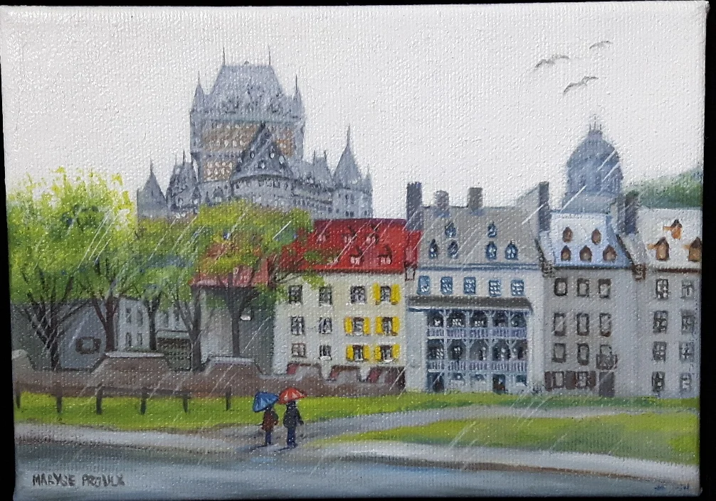 Boulevard Champlain sous la pluie