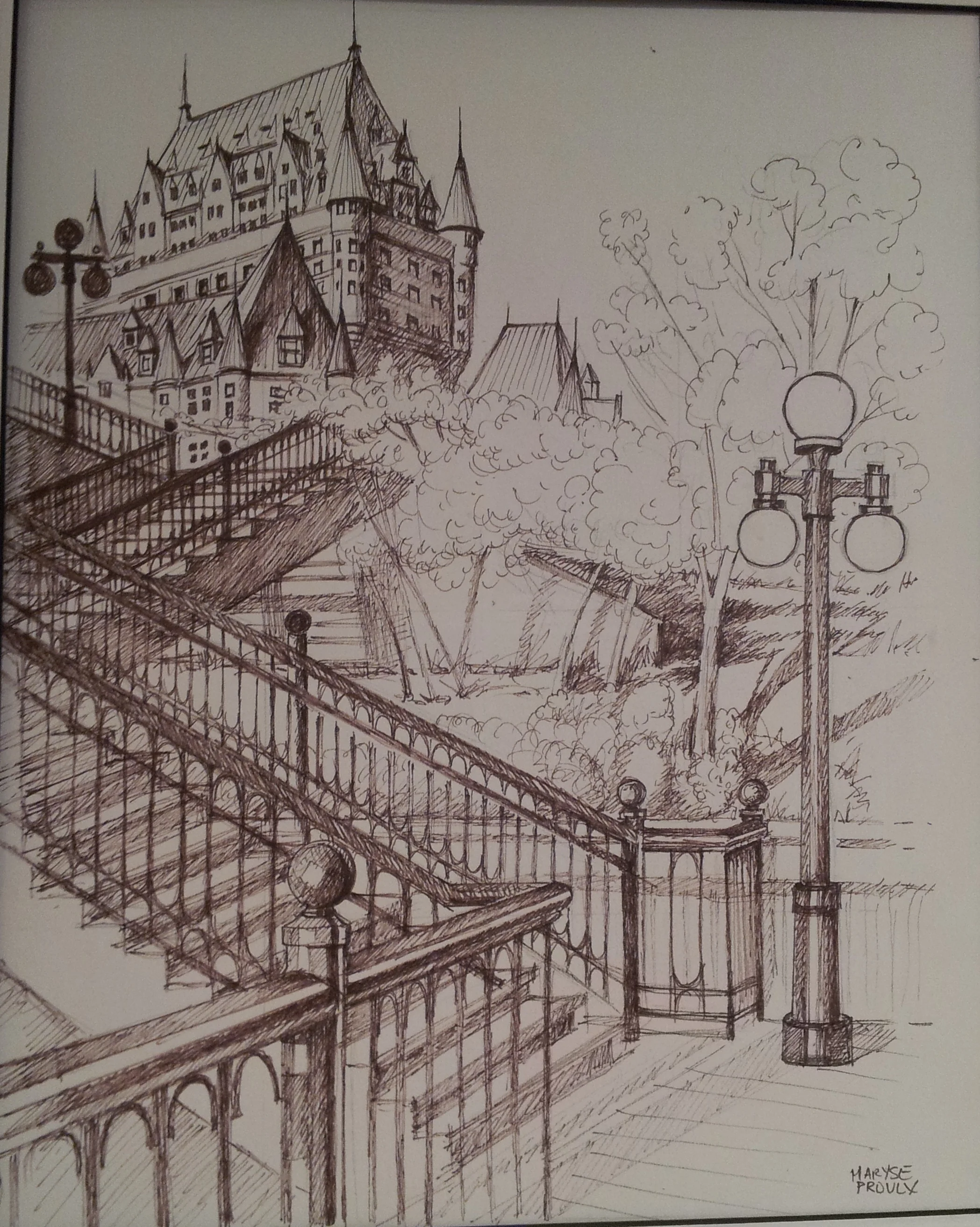 l'escalier casse-cou en été a québec